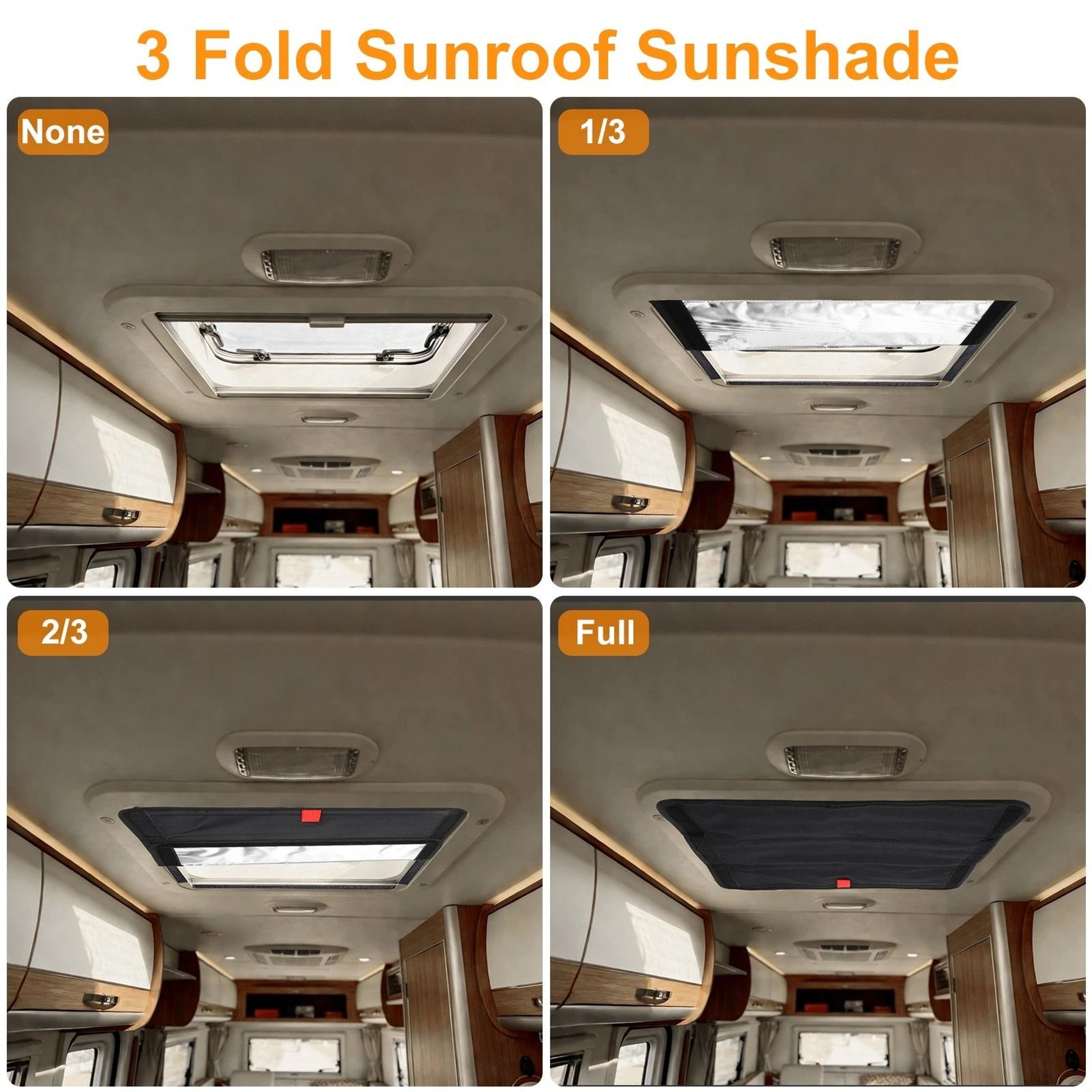 Vent Window Insulation Shade  Foldable Blackout Cover For Camper Trailer And Motorhomes 3