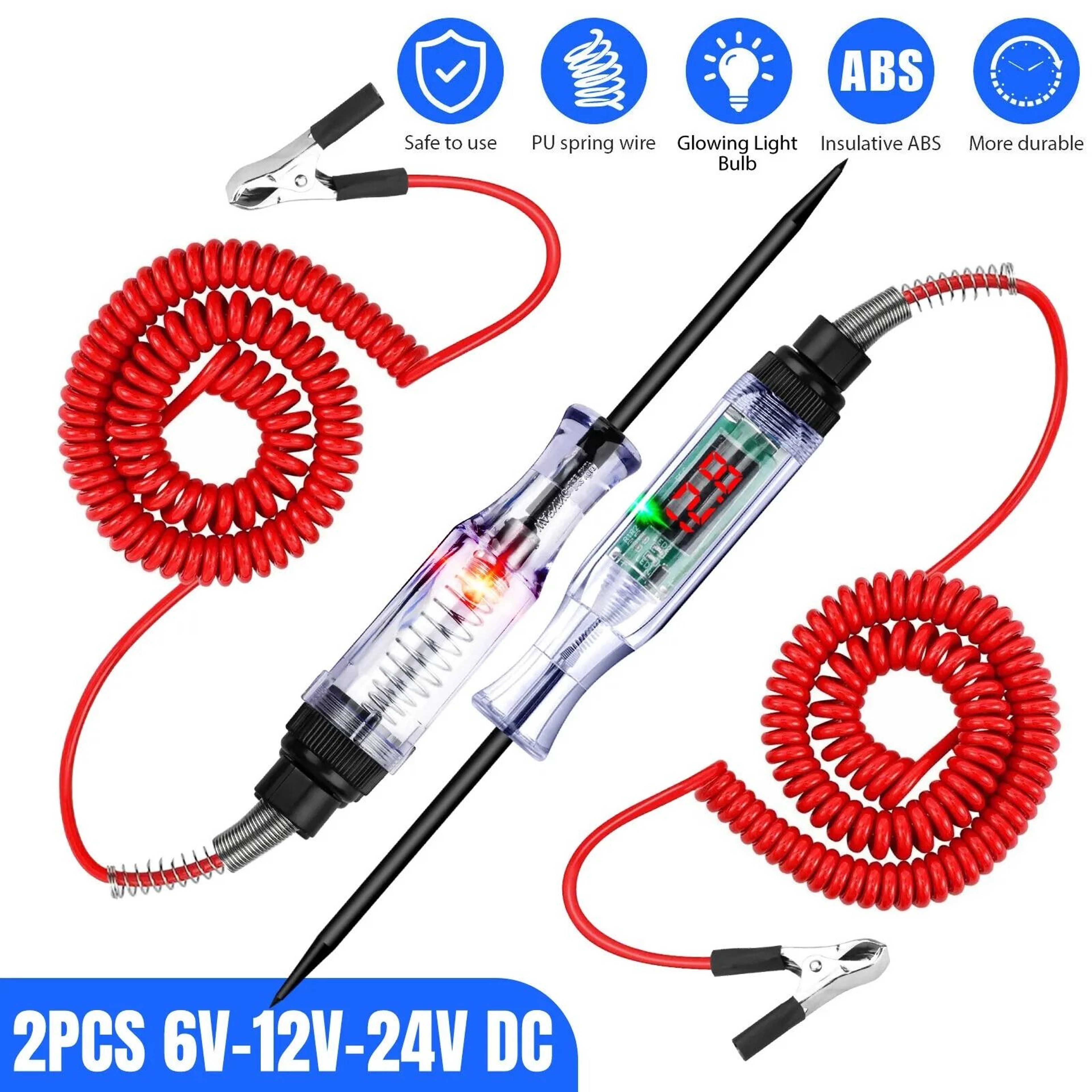 Digital Voltage Circuit Tester  Automotive Test Light For Car  Truck 7