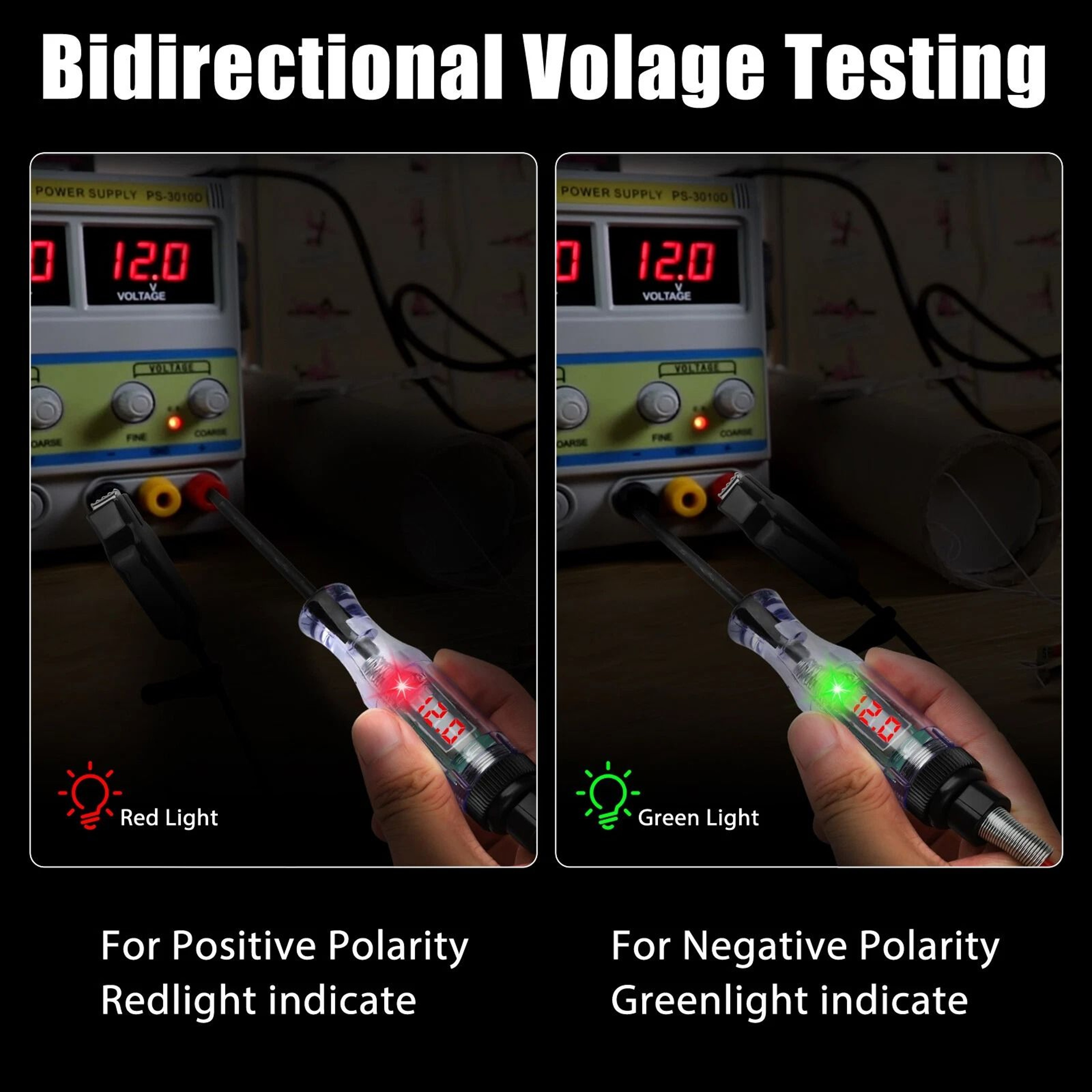 Digital Voltage Circuit Tester  Automotive Test Light For Car  Truck 5