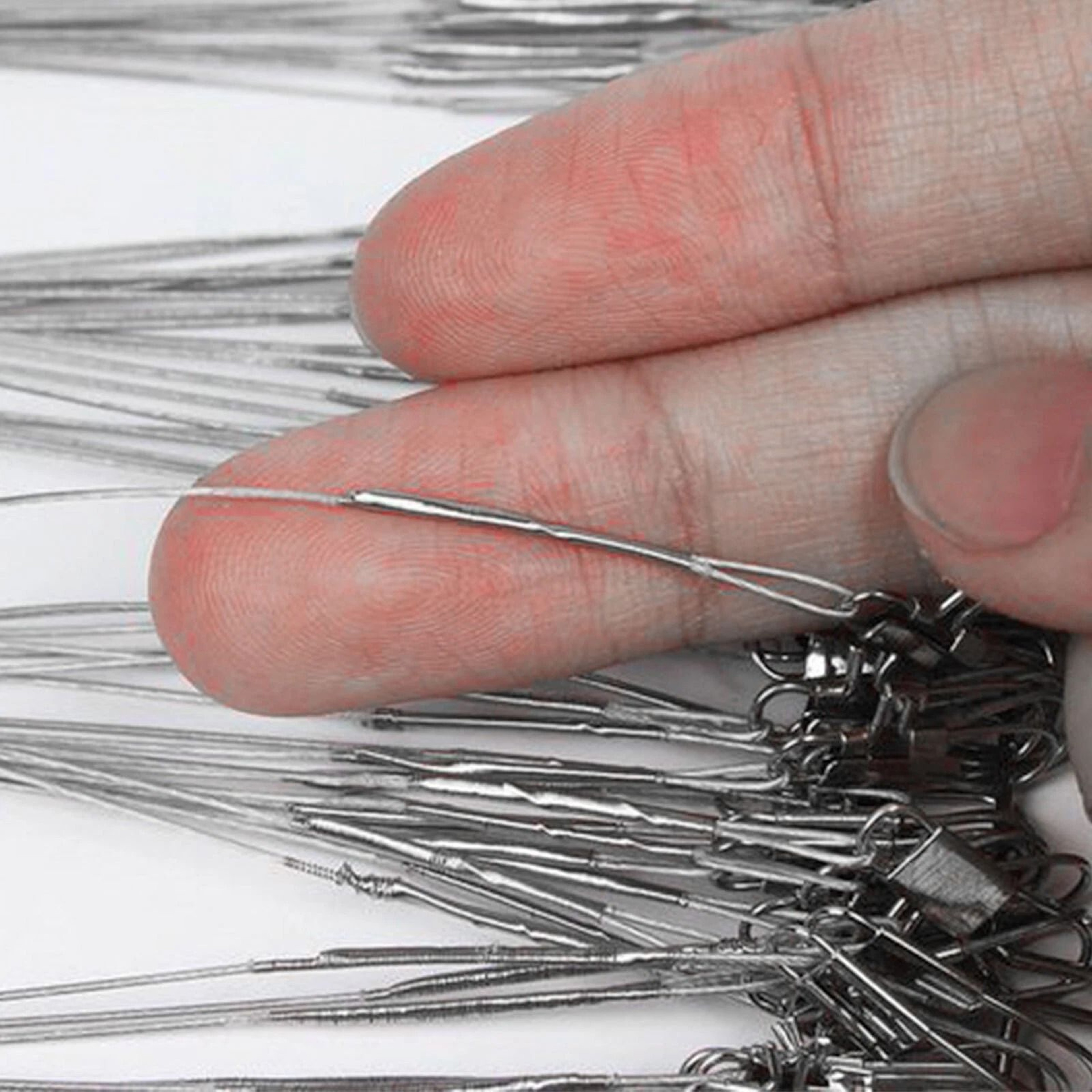Stainless Steel Fishing Leader Wire  Fish Lure Trace Durable NylonCoated With Snap Hooks 1