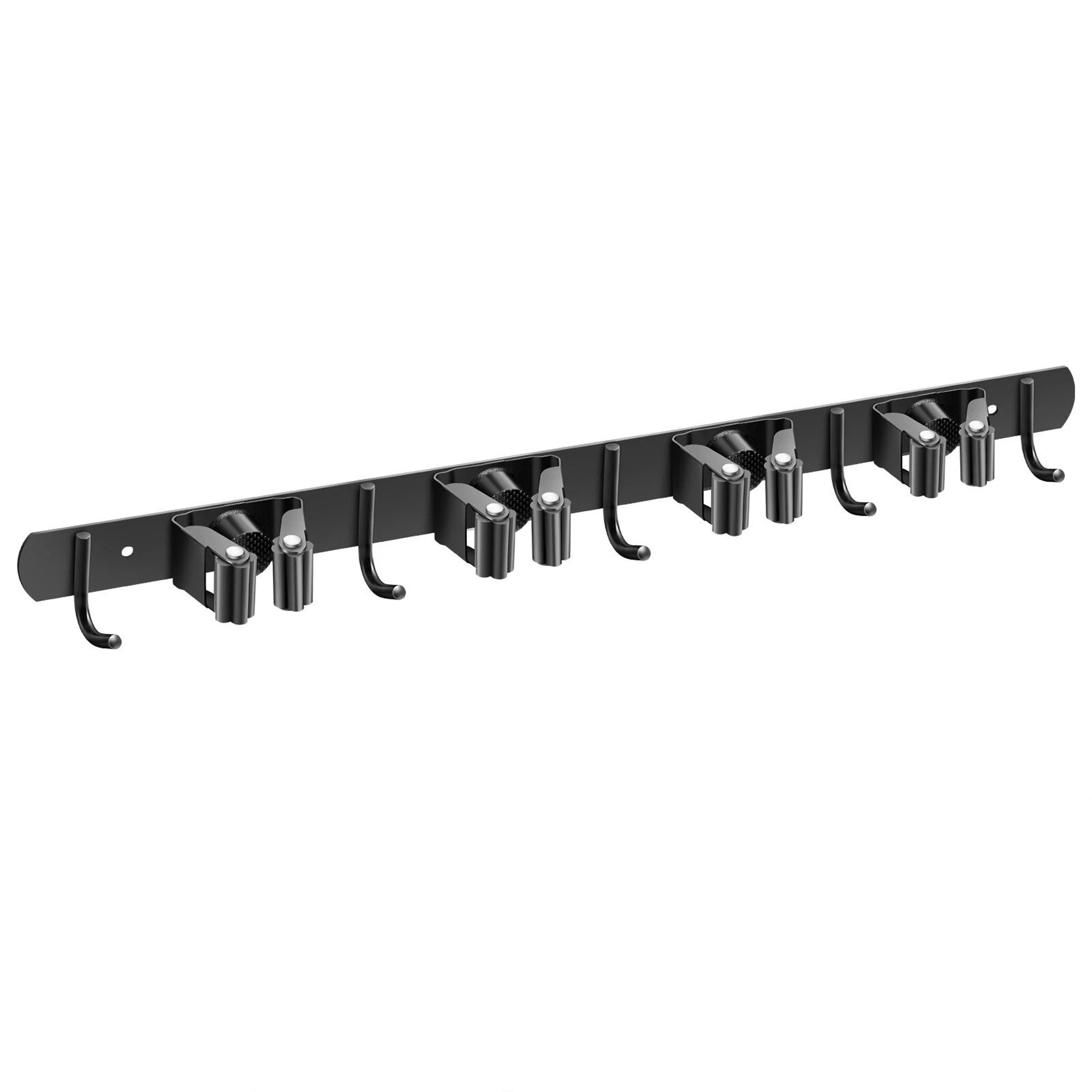 Wall Mount Broom Hanger Mop Holder  Kitchen Garden Laundry And Garage Organizer Rack 6