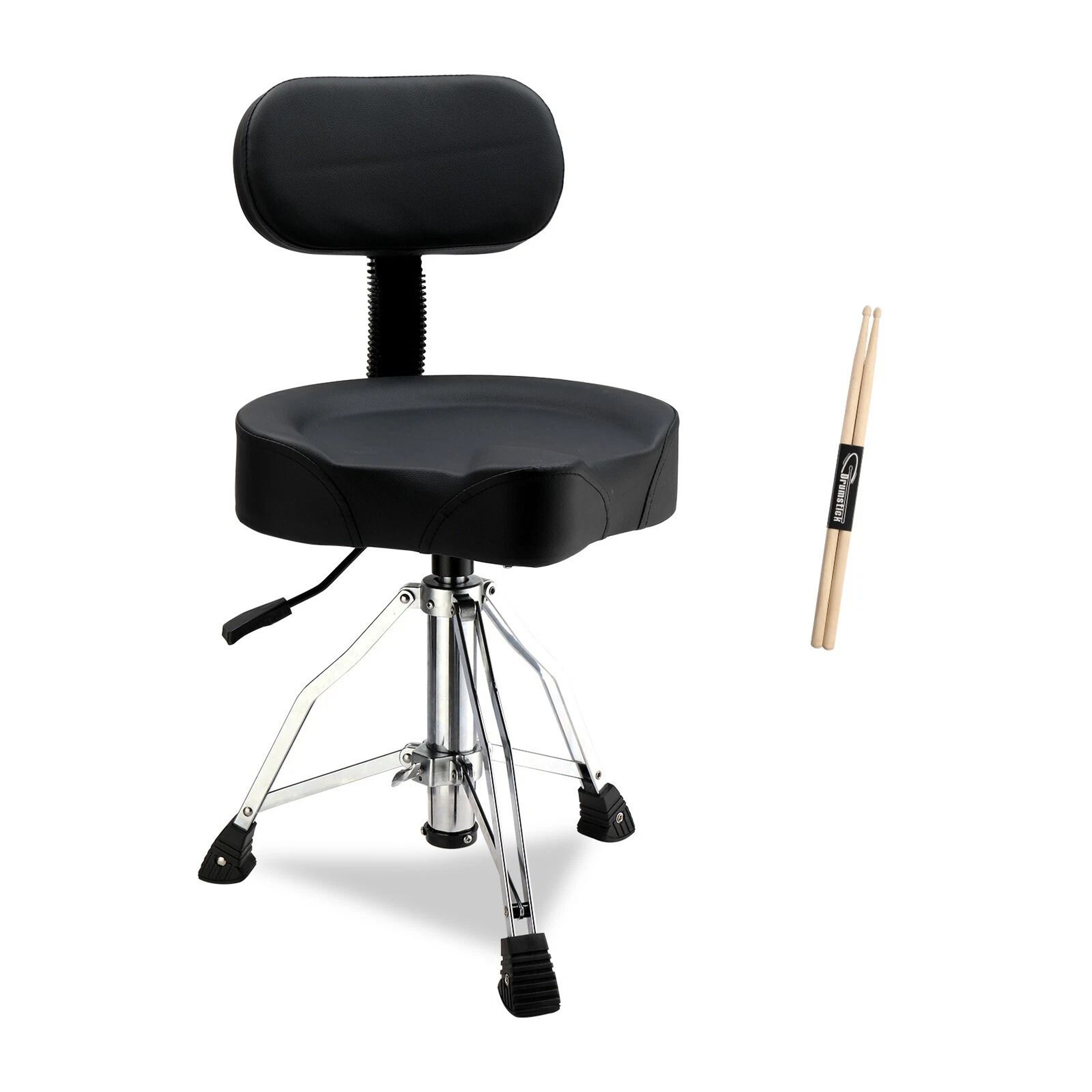 Adjustable Drum Throne With Backrest  Hydraulic Drum Stool For Drummers 3