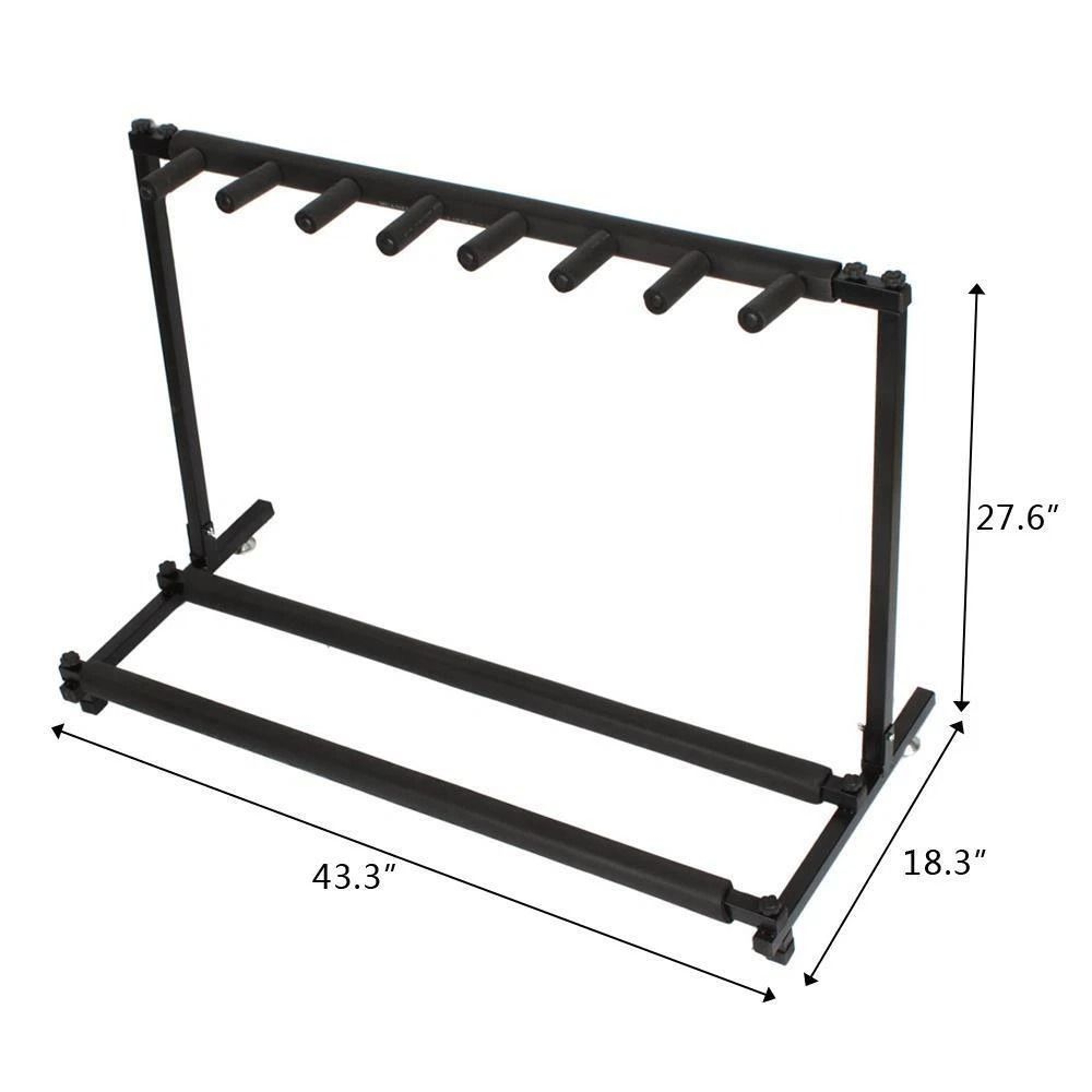 Guitar Folding Stand  Adjustable Display Rack With Padded Organizer For Guitars  Basses 7