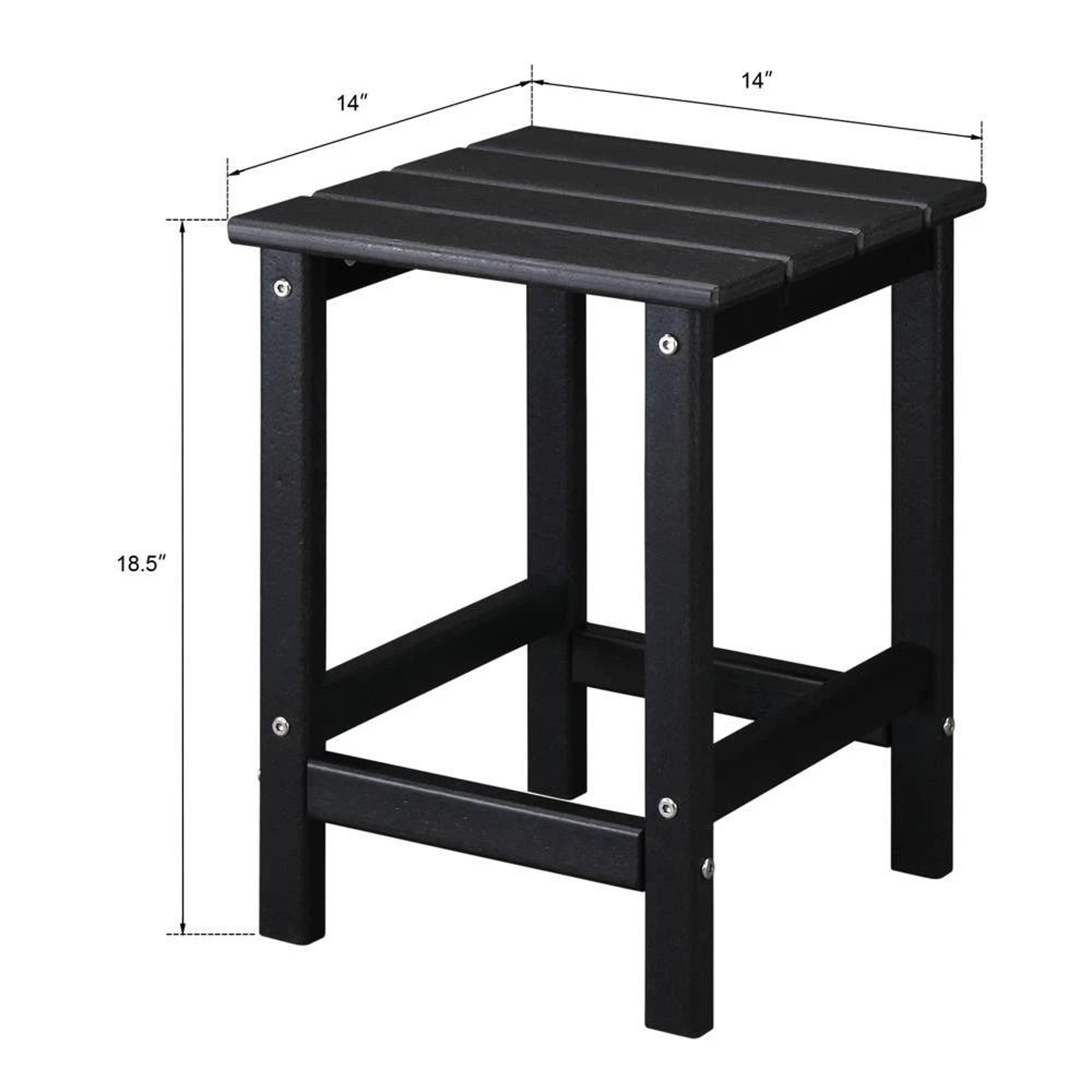 Outdoor Square Patio Deck Corner Table  Stylish Garden Table With Adjustable Height For Decks And P 3