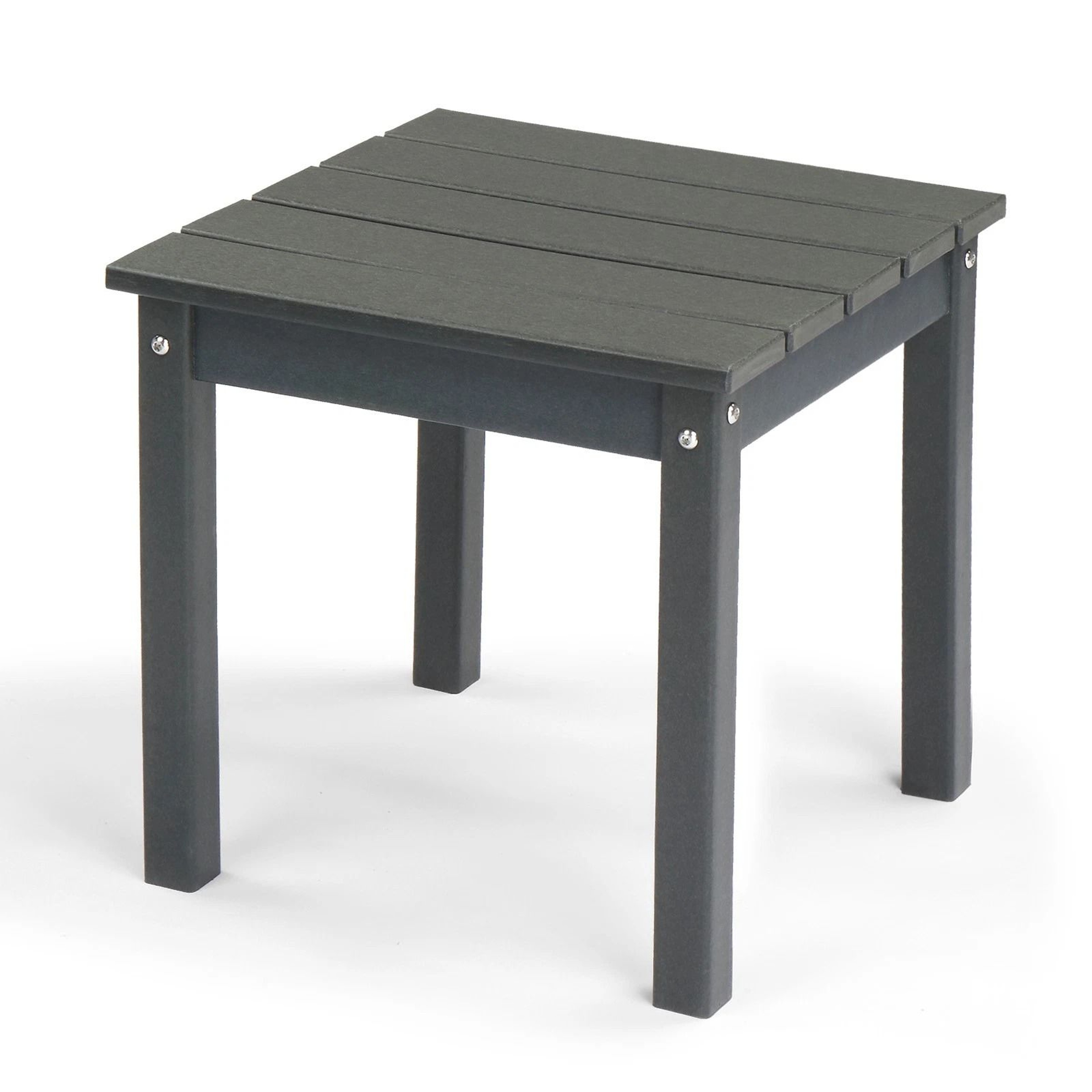 WeatherResistant Garden Square Side Table  Durable Compact Outdoor End Table 1