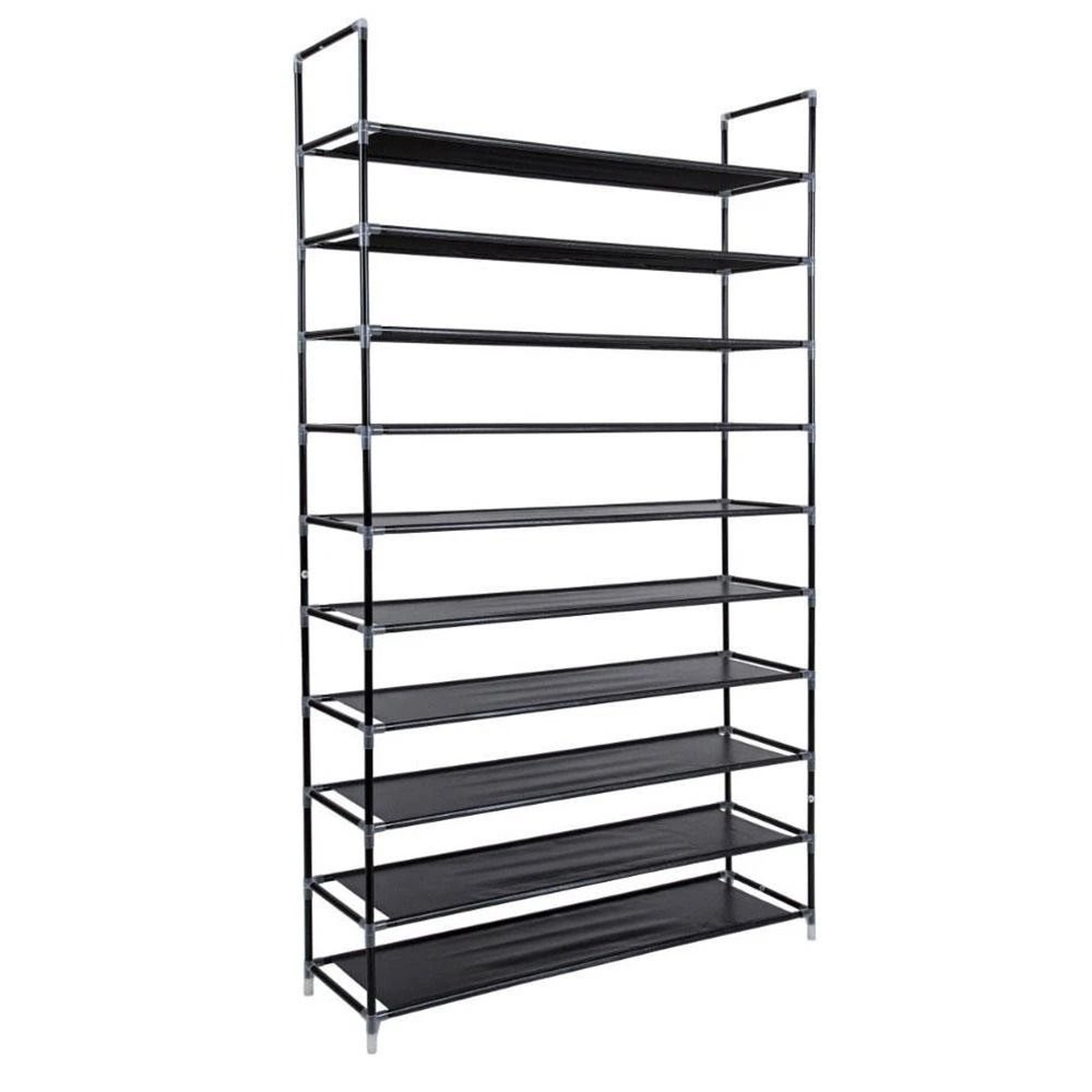 Stackable Stainless Steel Shoe Rack  Storage Shelf 8