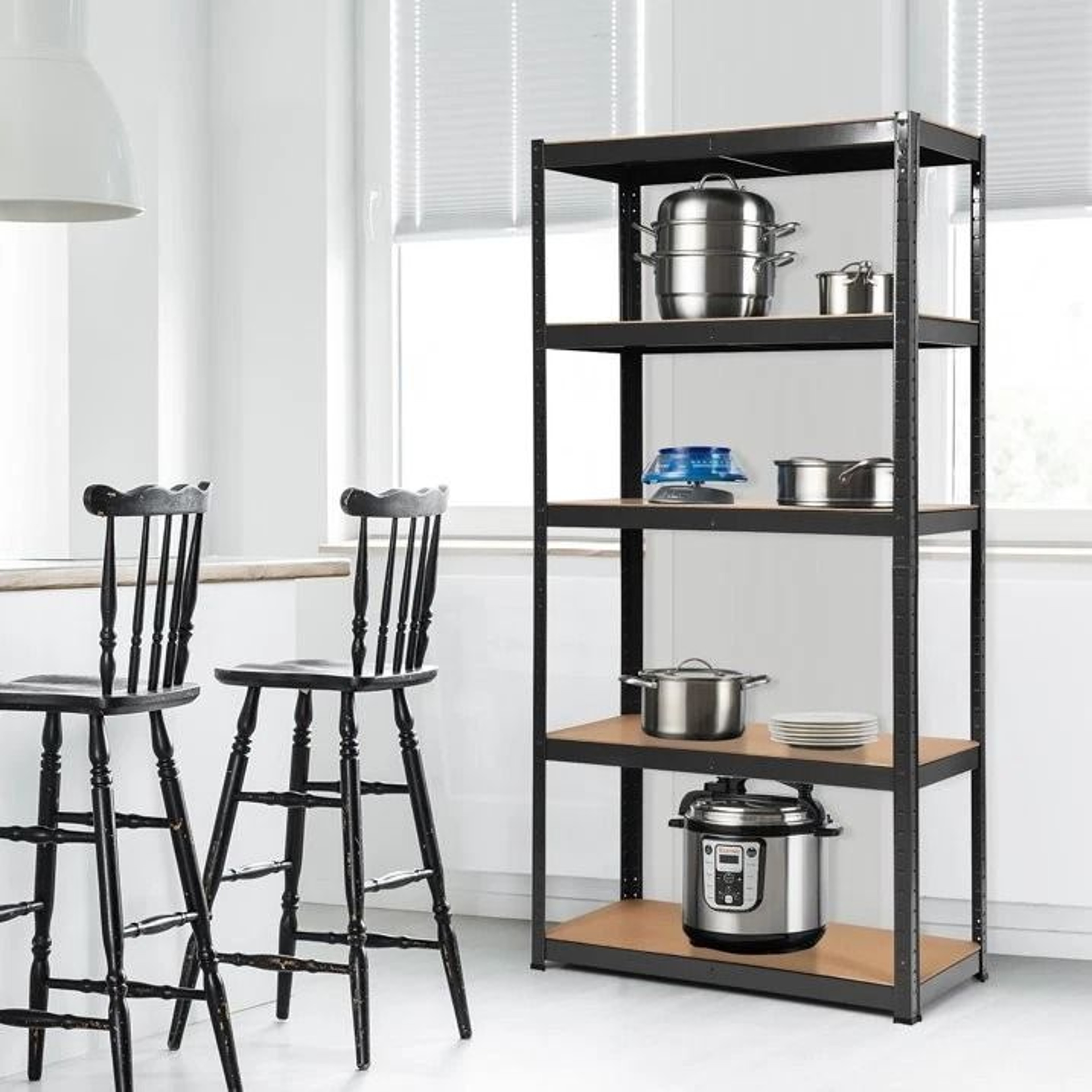 Heavy Duty Metal Shelving Unit  Garage Storage Organizer For Home  Office 1