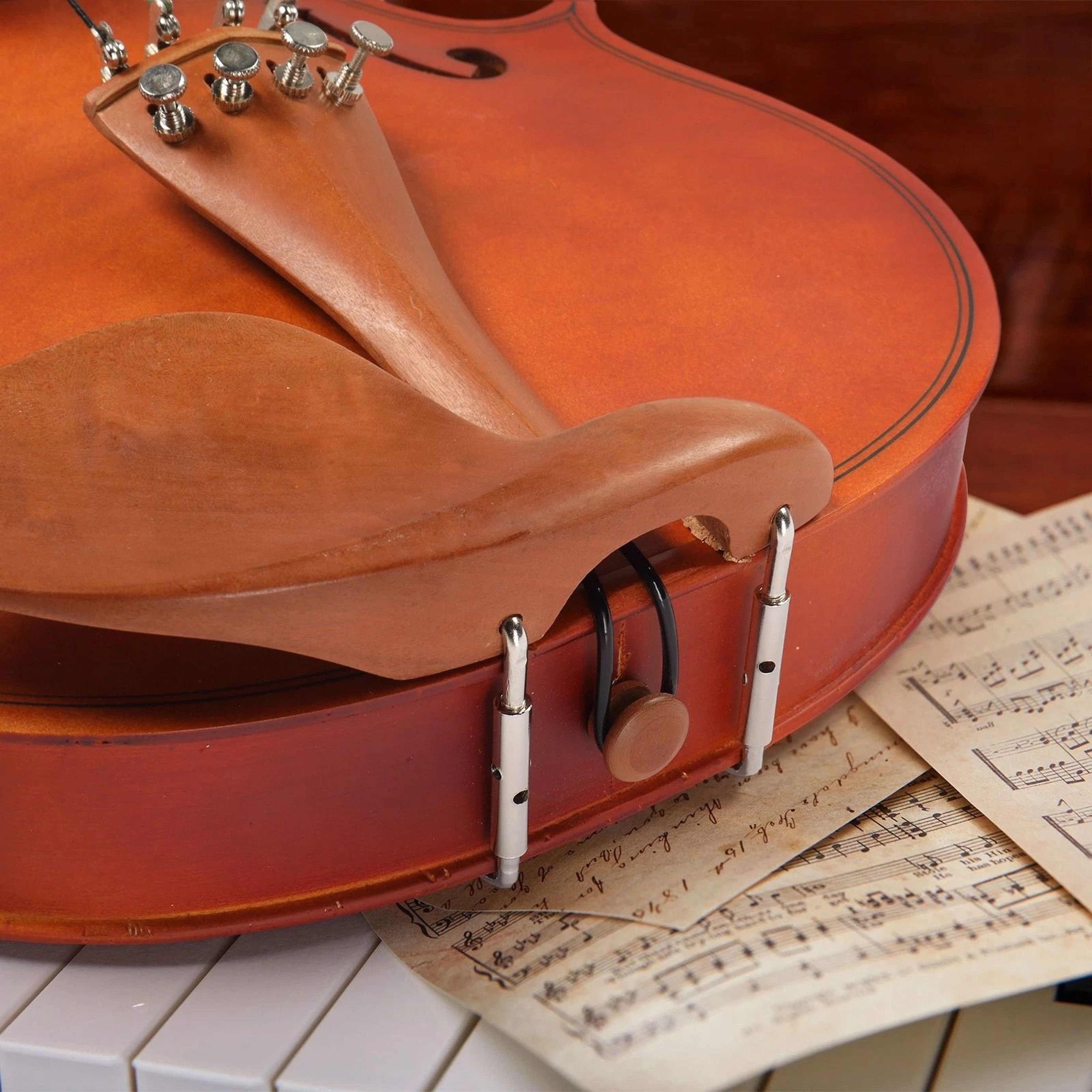 Natural Maple Violin Set With Case Bow  Strings  Ideal For Beginners 1