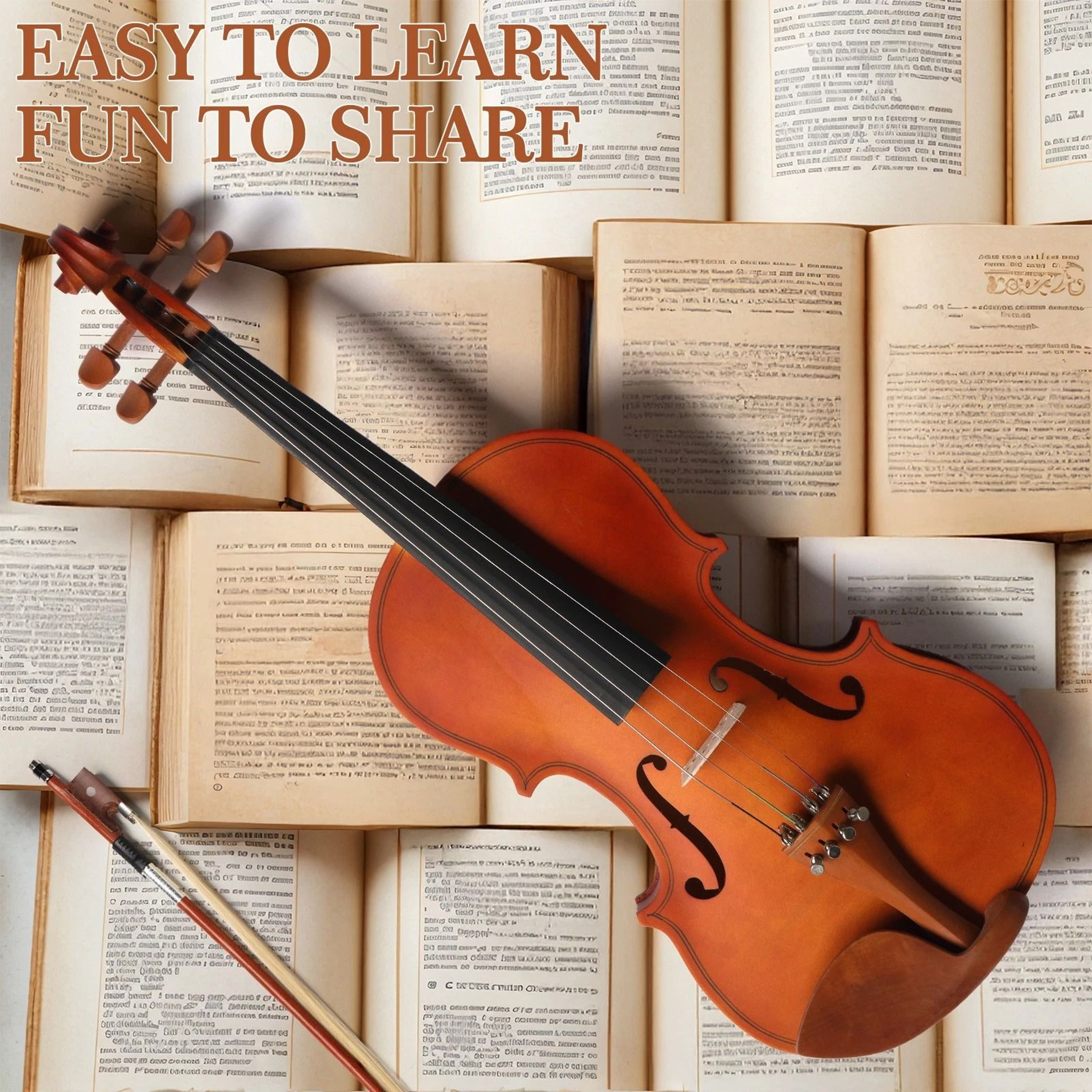 Natural Maple Violin Set With Case Bow  Strings  Ideal For Beginners 3