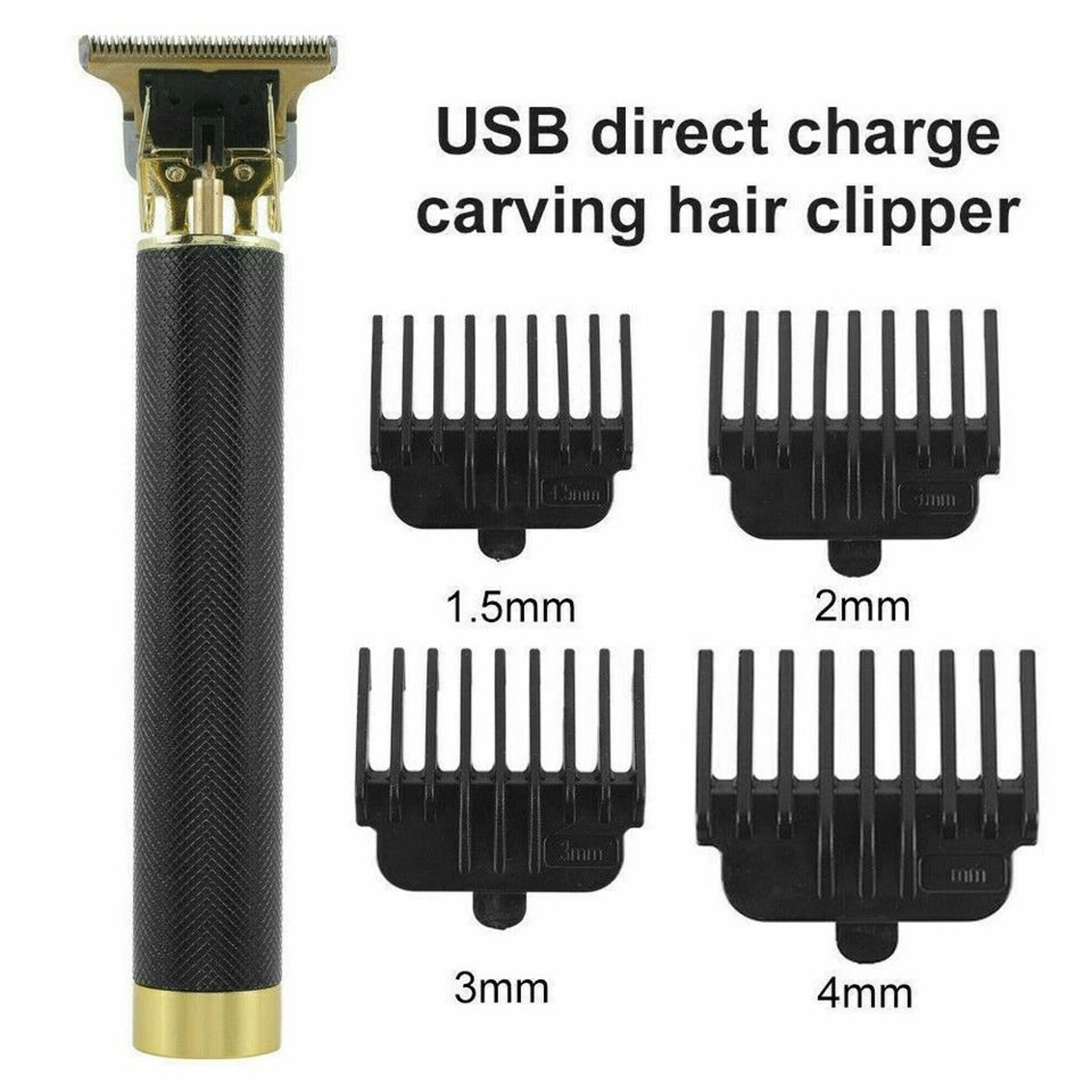 Professional USB Rechargeable Cordless Trimmer  Hair Clippers Kit 14