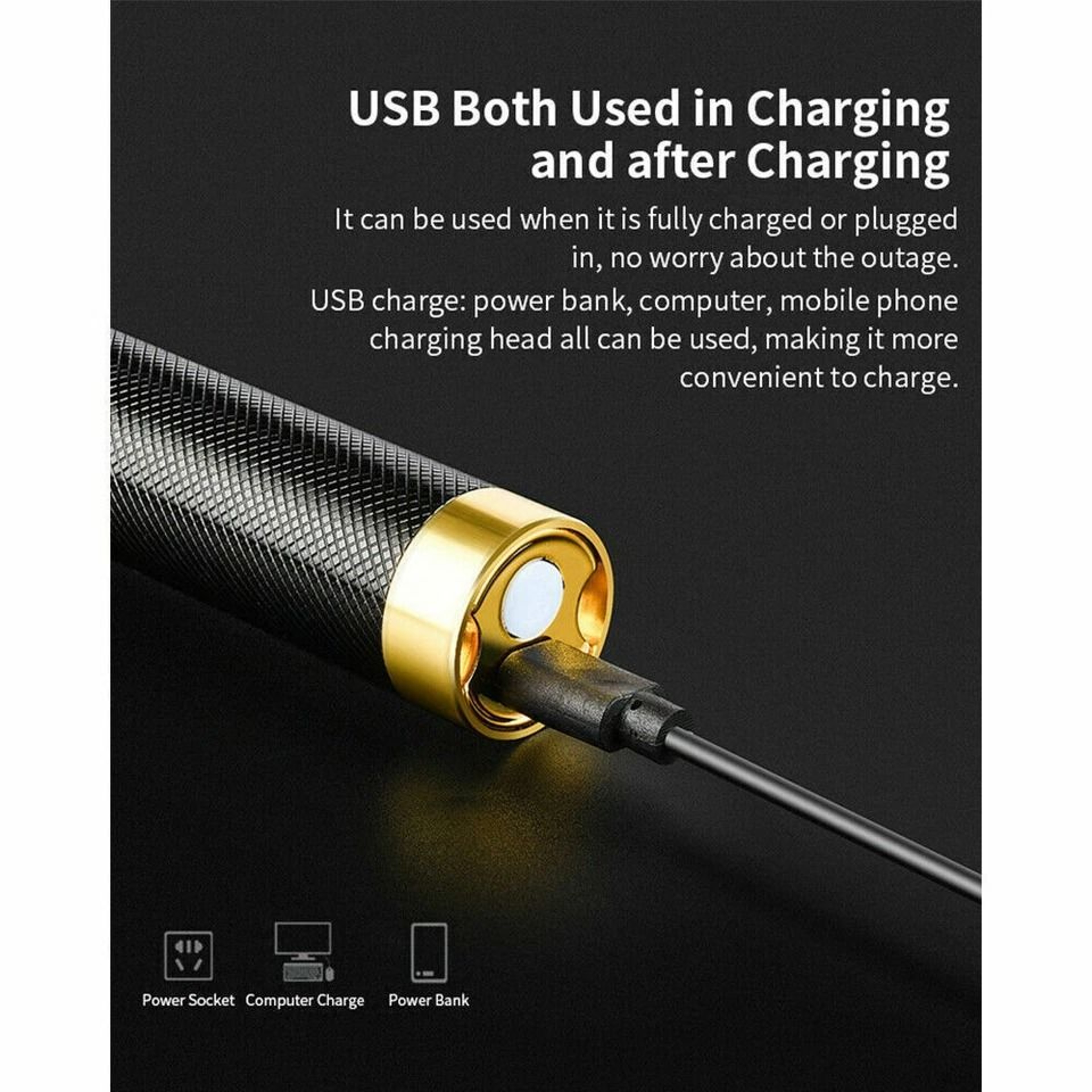 Professional USB Rechargeable Cordless Trimmer  Hair Clippers Kit 9