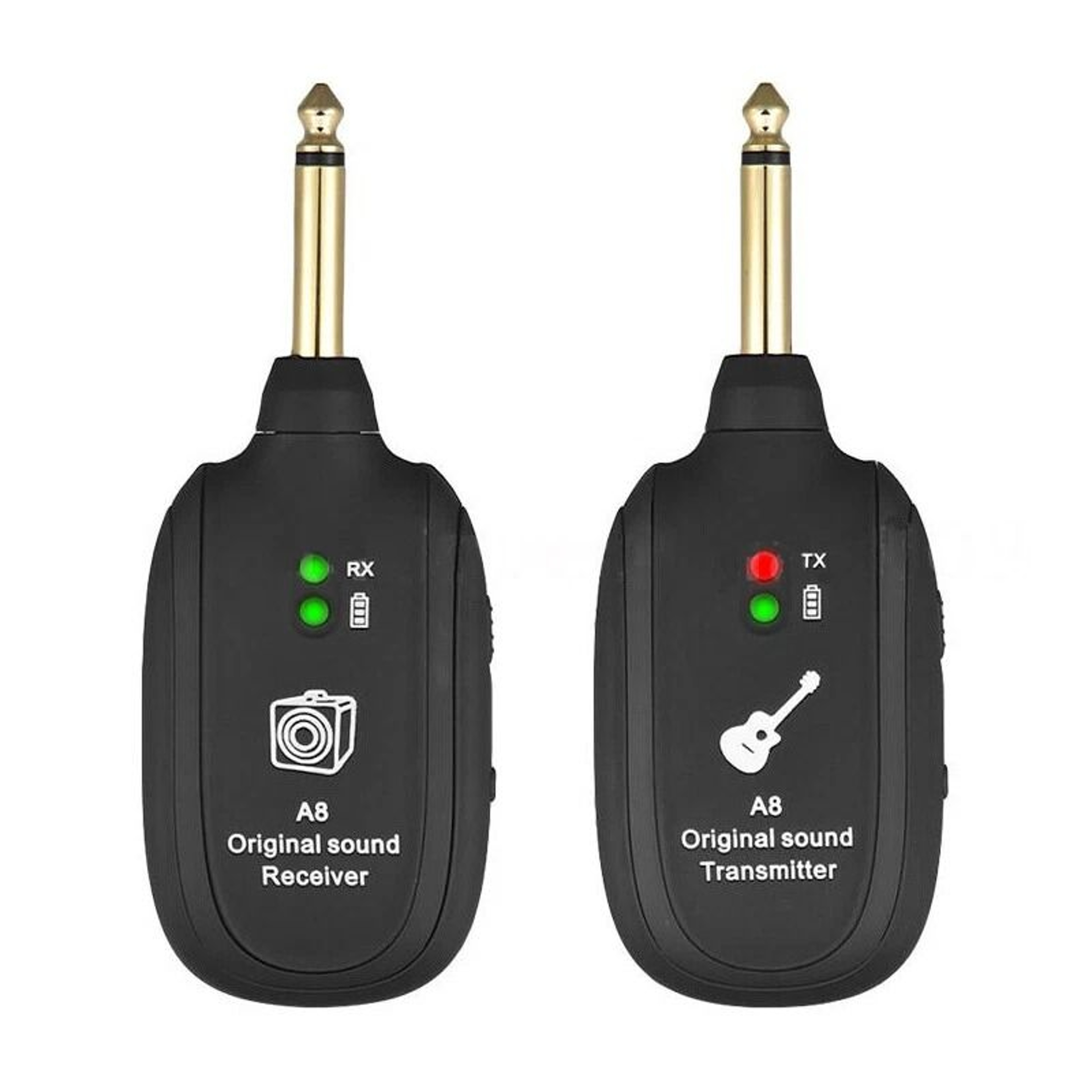 Wireless Guitar System Transmitter  Receiver  BuiltIn Rechargeable 0
