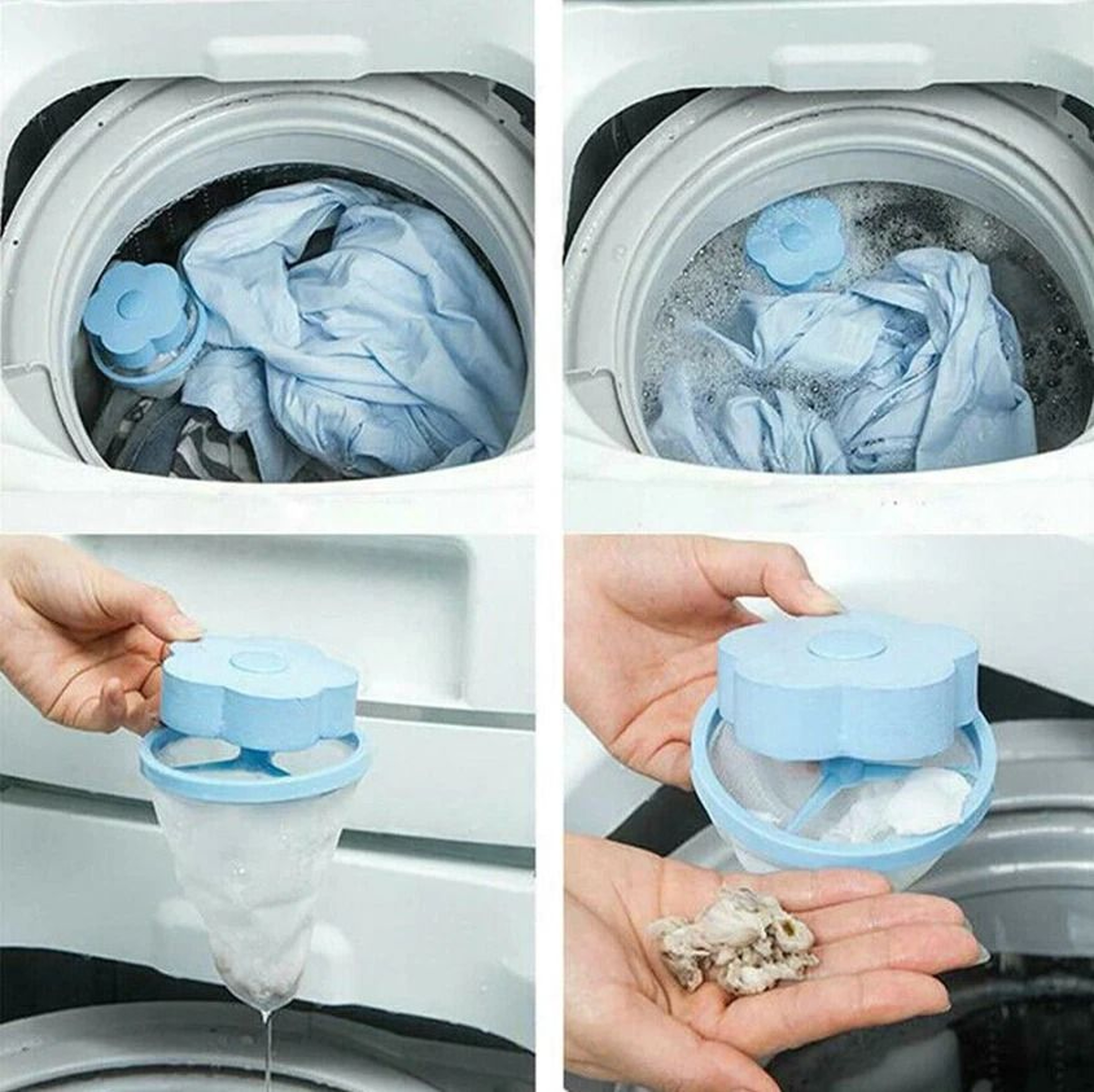 Floating Pet Fur Catcher Laundry Lint Pet Hair Remover For Washing Machine 11