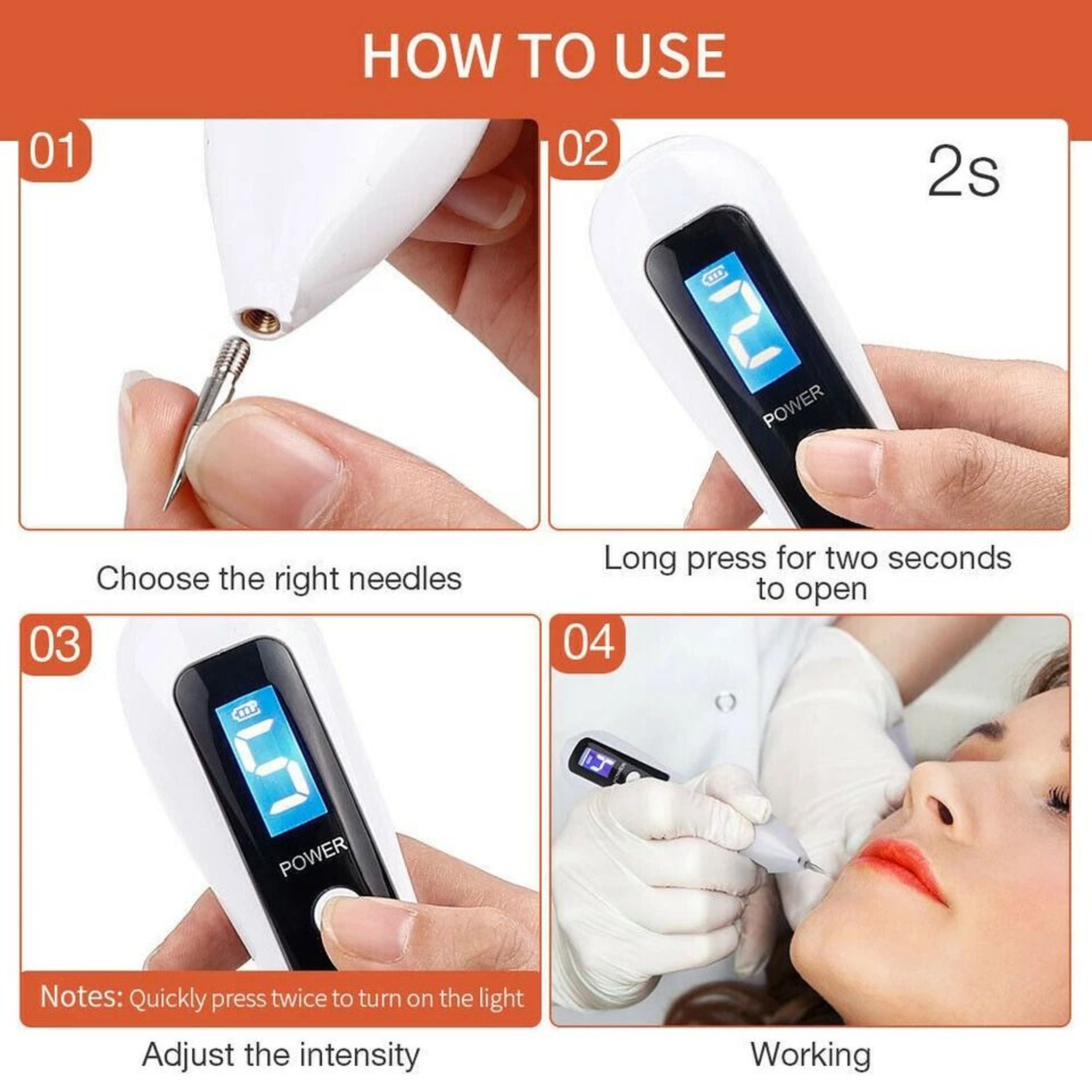 Electric Laser Plasma Pen For Mole Removal Dark Spot Remover Skin Wart Treatment 1