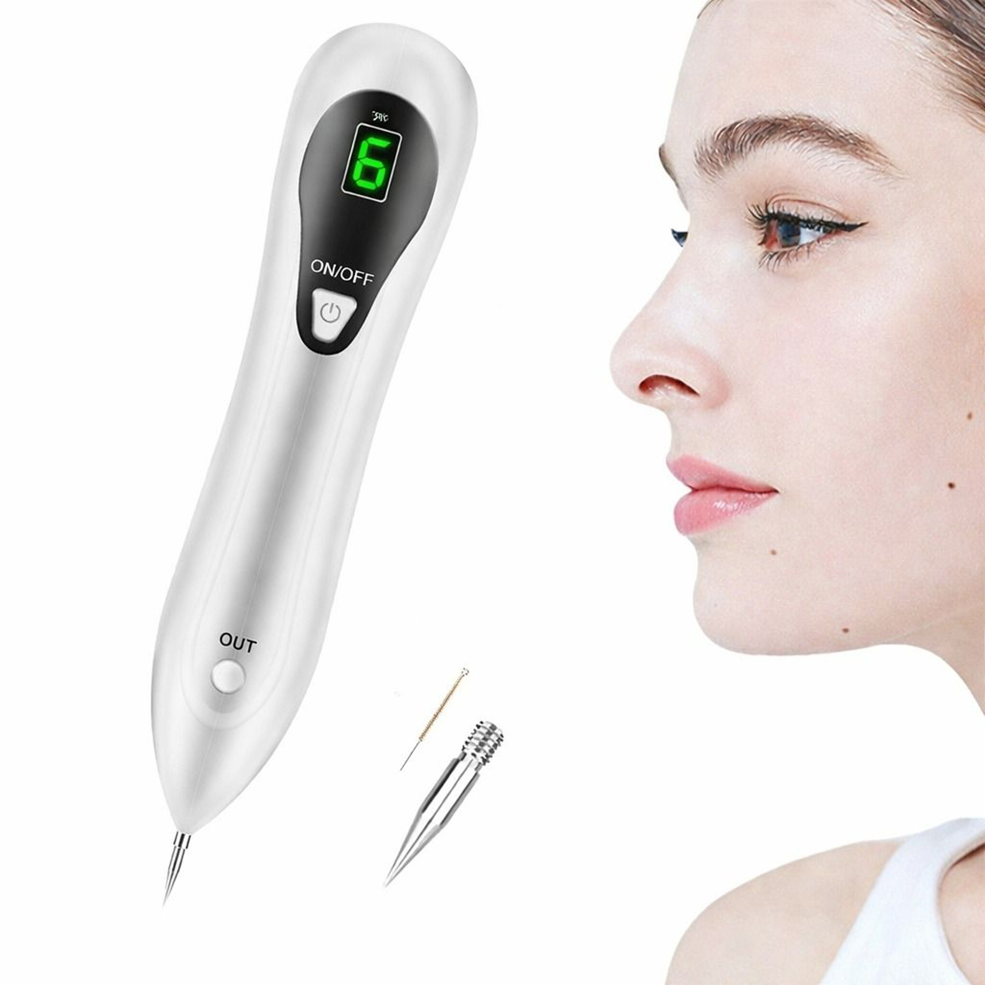 Electric Laser Plasma Pen For Mole Removal Dark Spot Remover Skin Wart Treatment 0