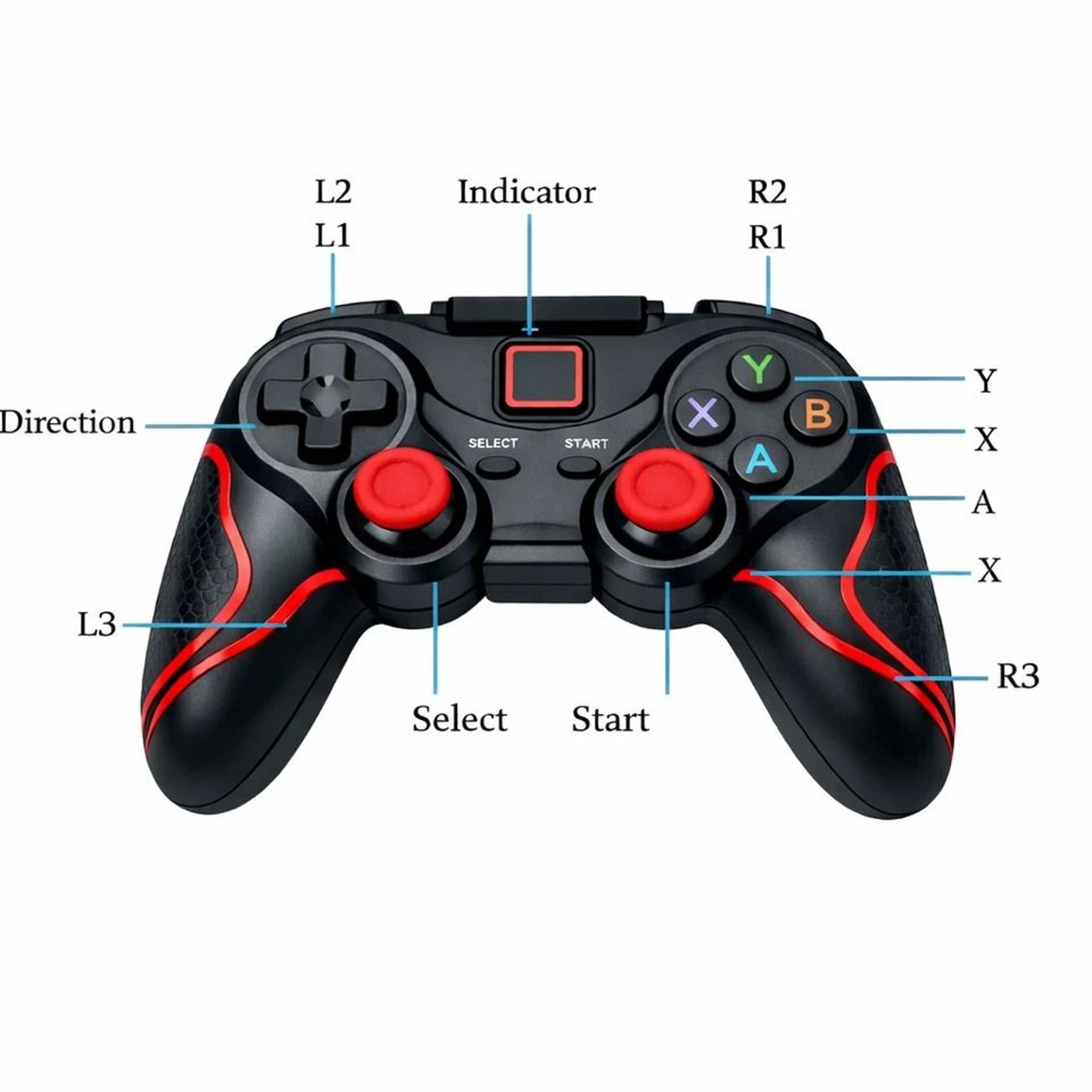Wireless Bluetooth Game Controller  Gamepad 6