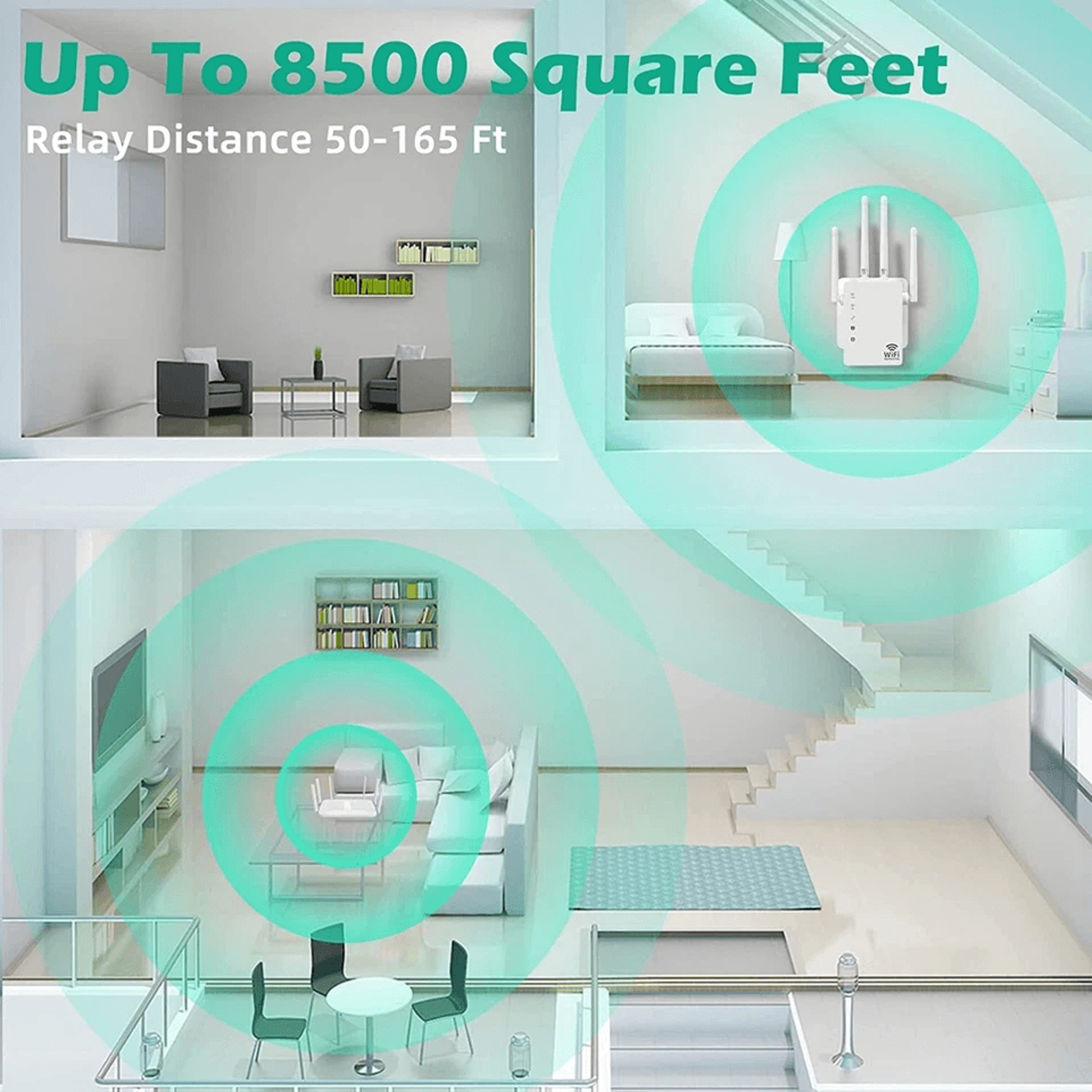 WiFi Range Extender  Internet Booster Network Router Wireless Signal Repeater 3