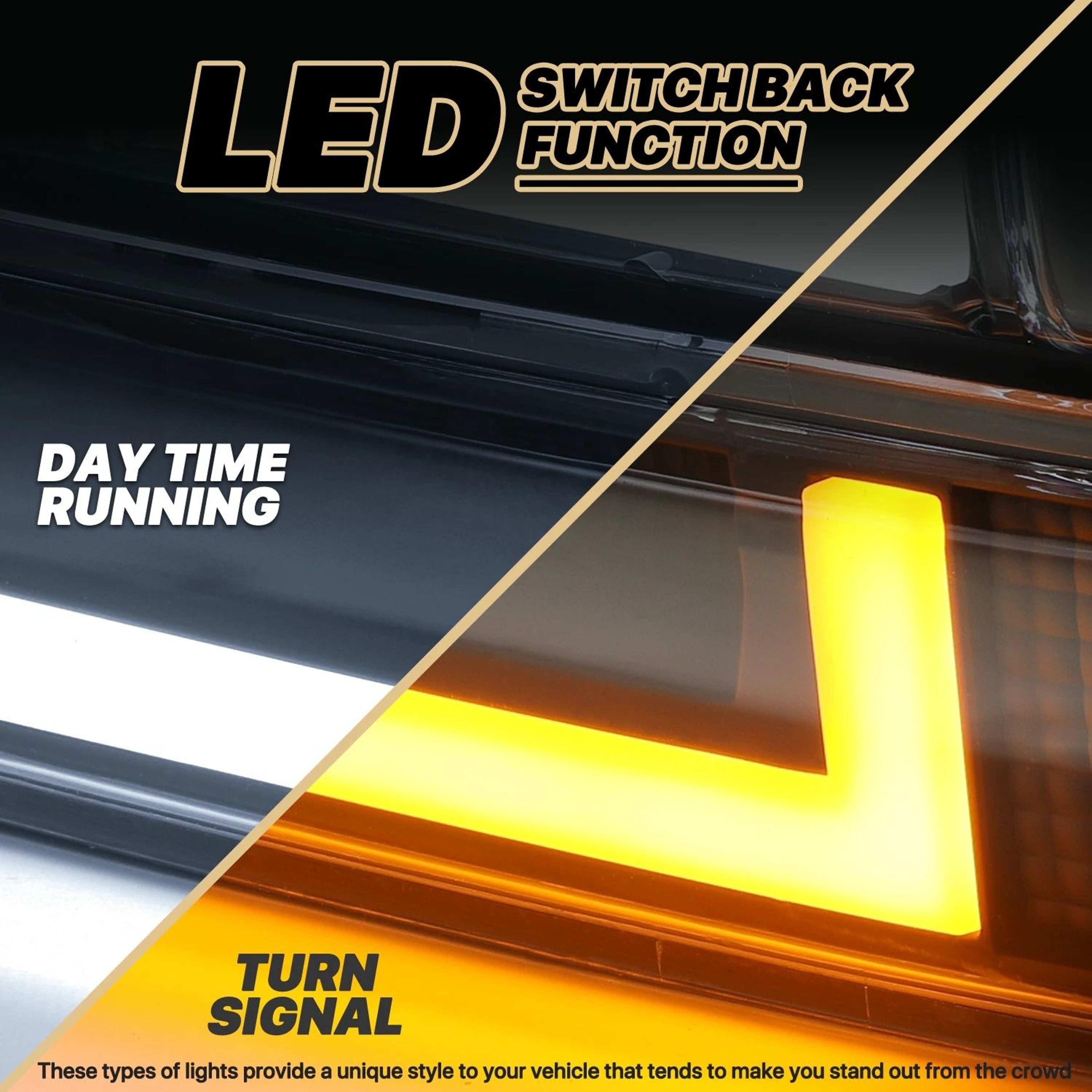 LED Running Light Bar  Headlight  Bumper Upgrade 7