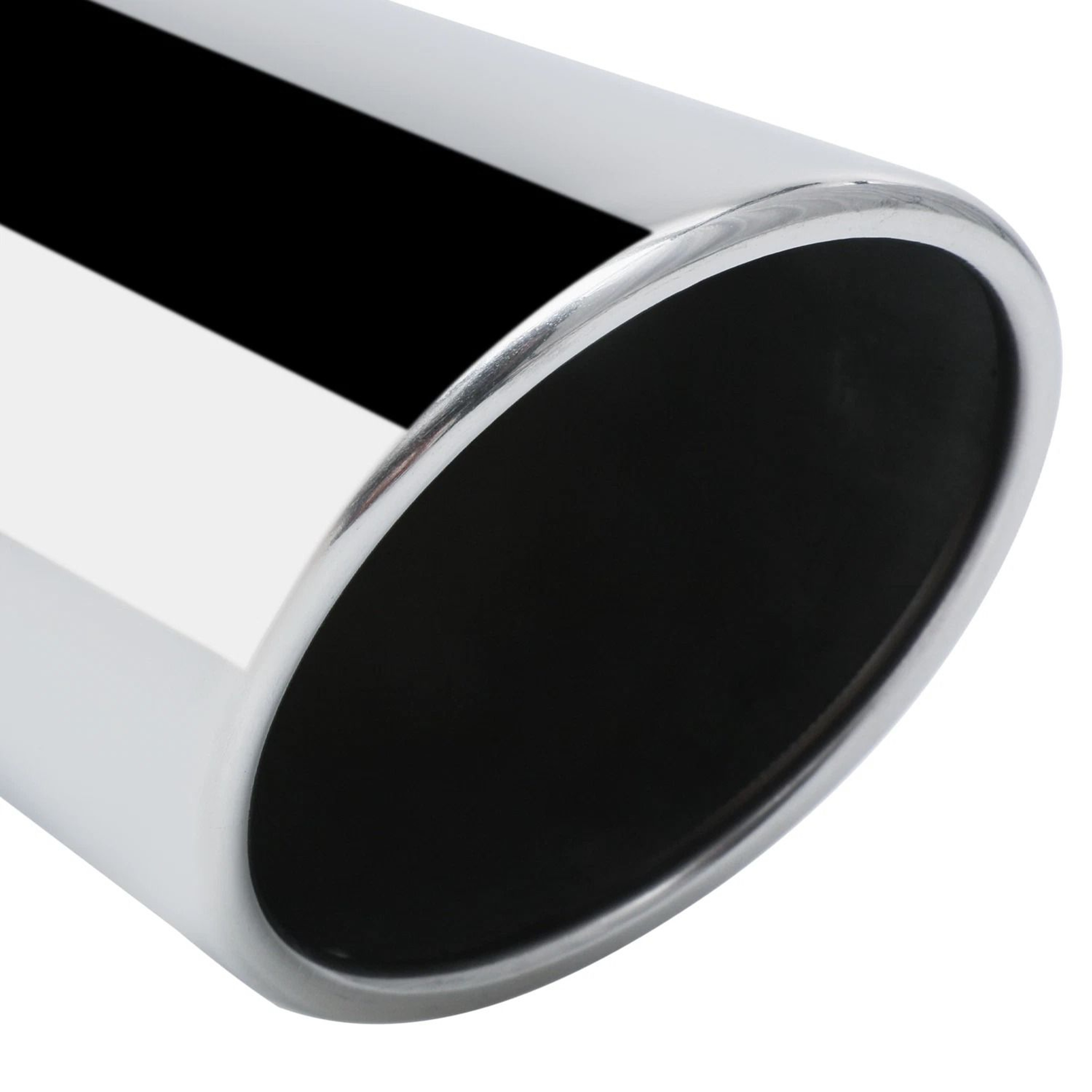Chrome Slant Exhaust Pipe Tail Muffler  Diagonal Cut Roll Tip For Enhanced Vehicle Performance 3