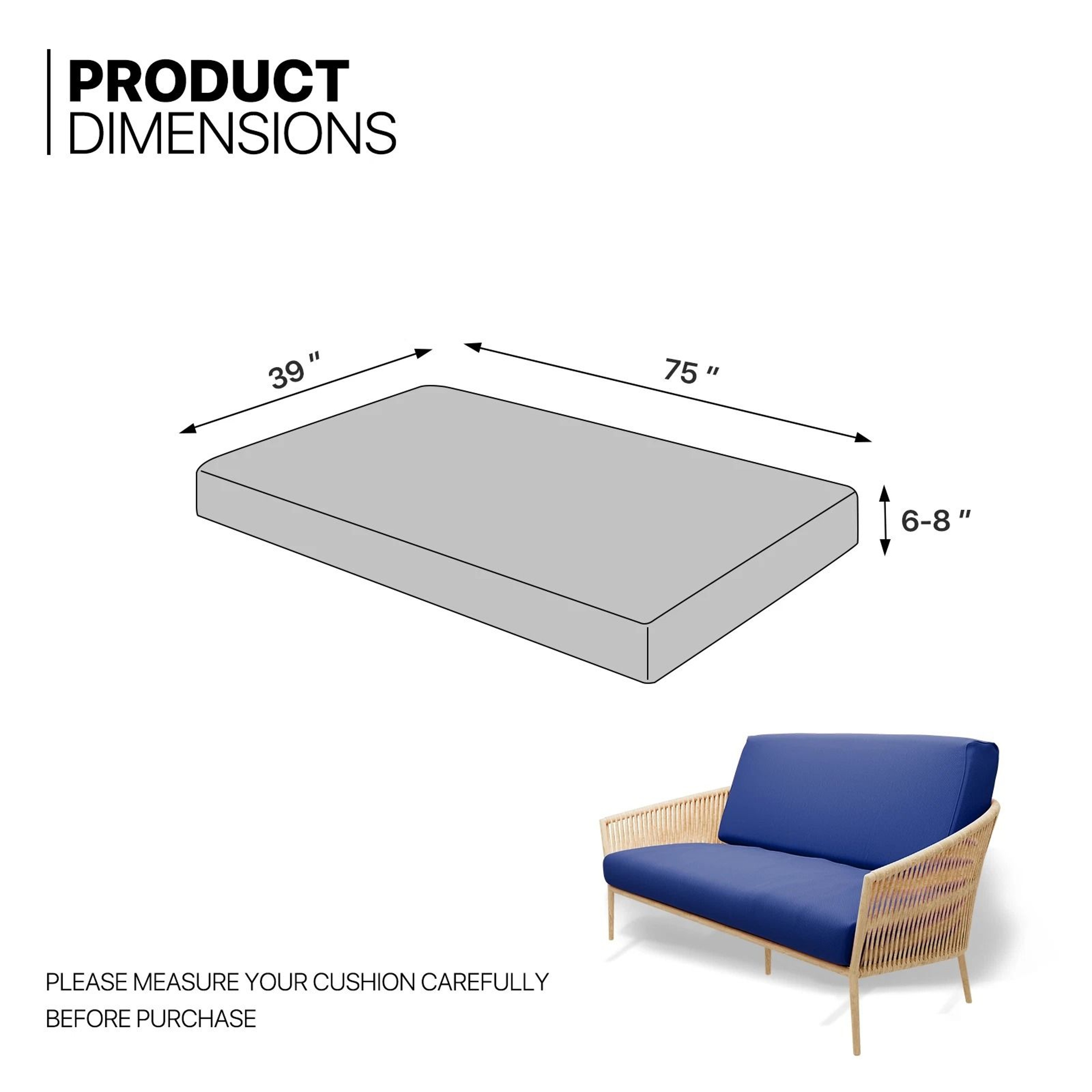Twin Size Slipcover Stretch Futon Cover  Sofa Protector For Cushions 5