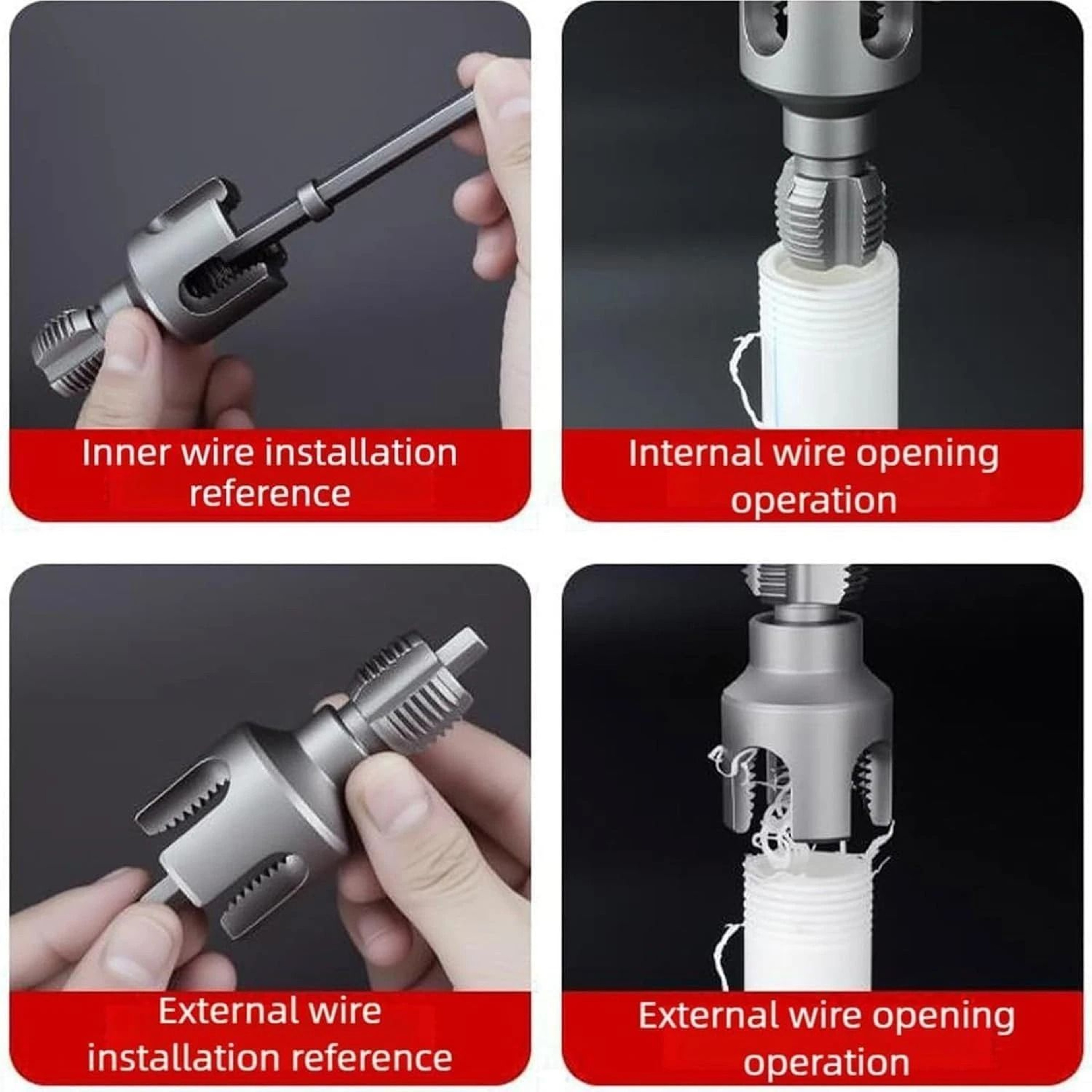 DualFunction Pipe Threading Tool  Internal  External Threader 2