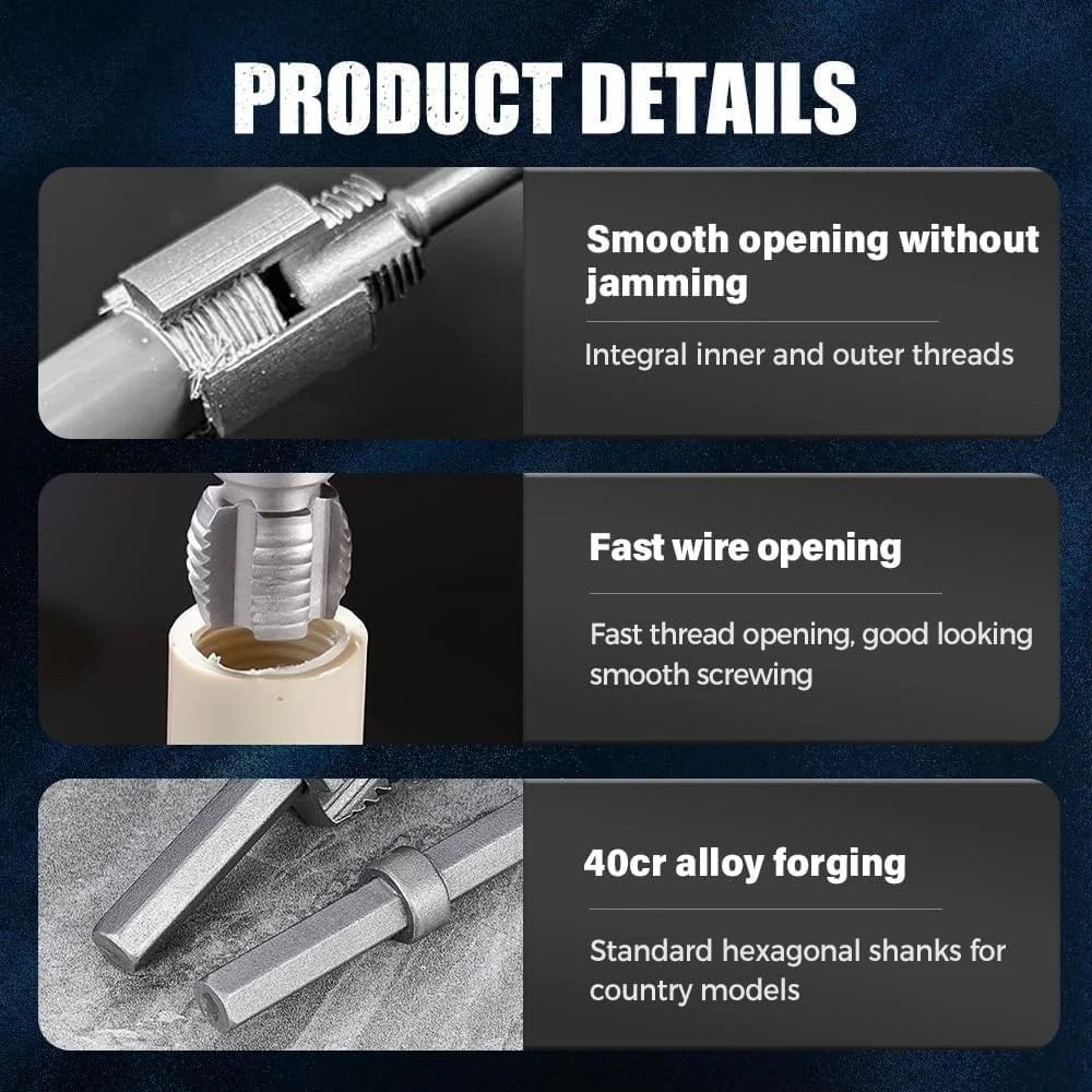 DualFunction Pipe Threading Tool  Internal  External Threader 5