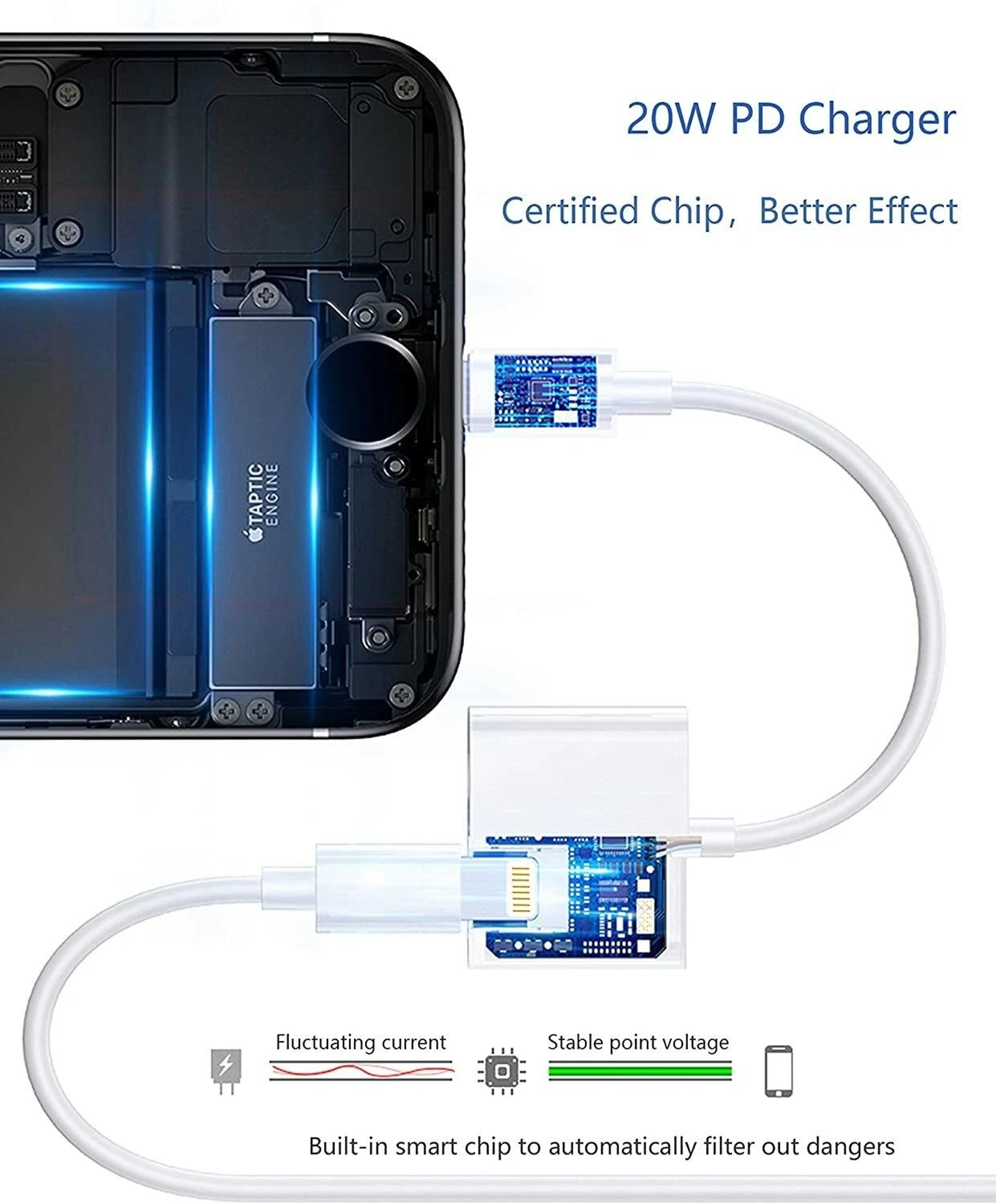 Adapter Headphone  Charger  Dual Function Fast Charger 6