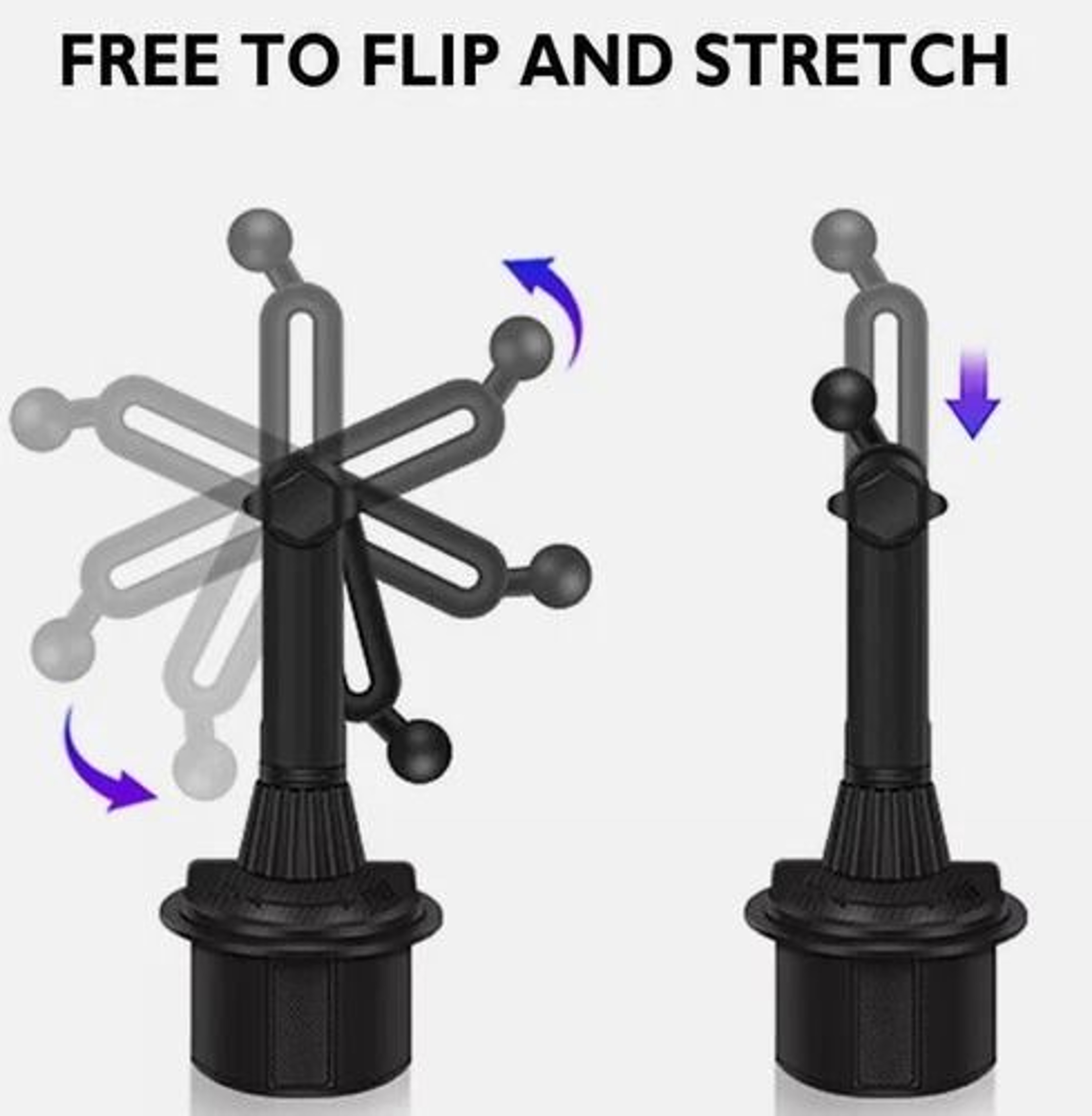 Universal Car Mount Cup Holder Phone Stand Adjustable Tablet Holder For Cars Trucks And SUVs 2