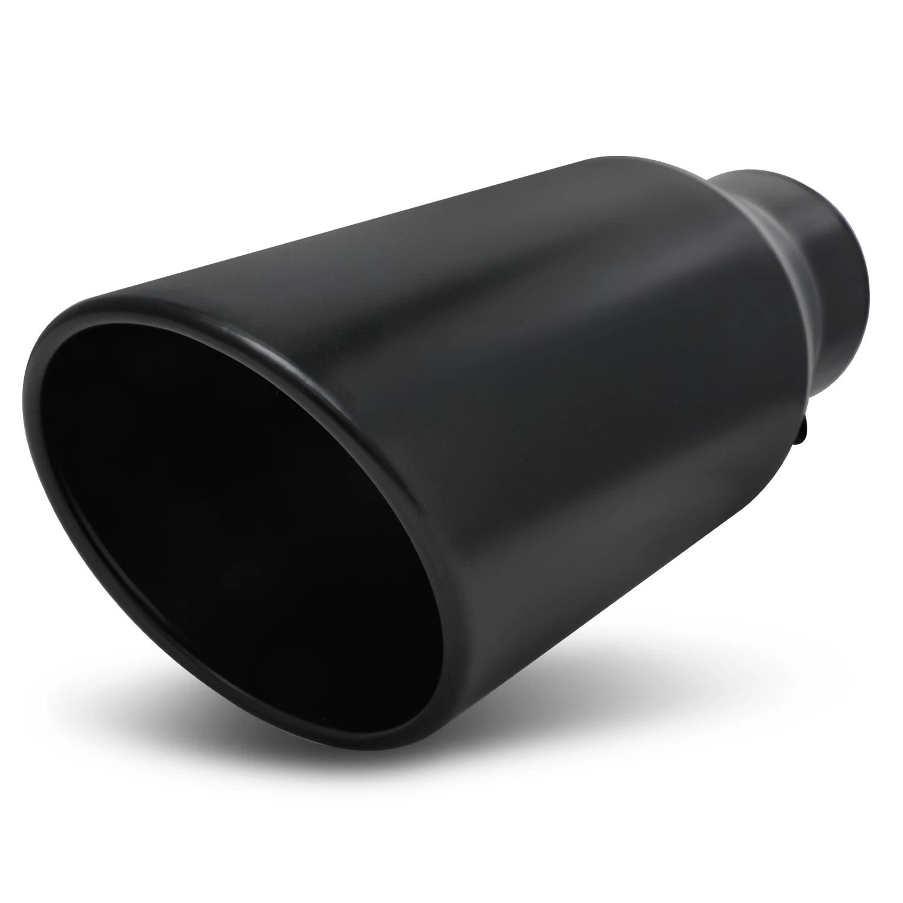 Black Stainless Steel Exhaust Pipe Tail End  Matte Finish 0