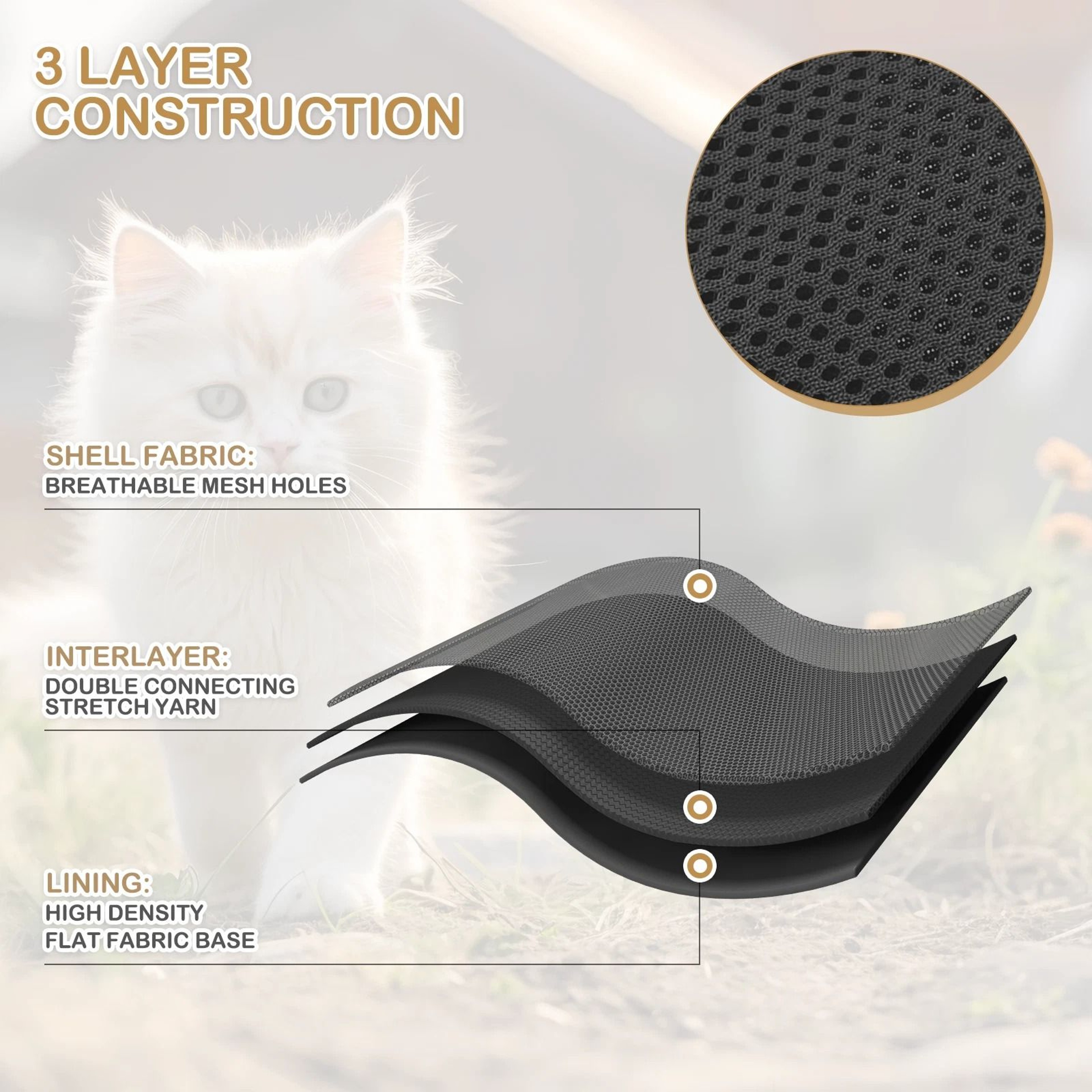 Adjustable EscapeProof Cat Harness  Reflective Soft Mesh Walking Vest For Pet Comfort 1