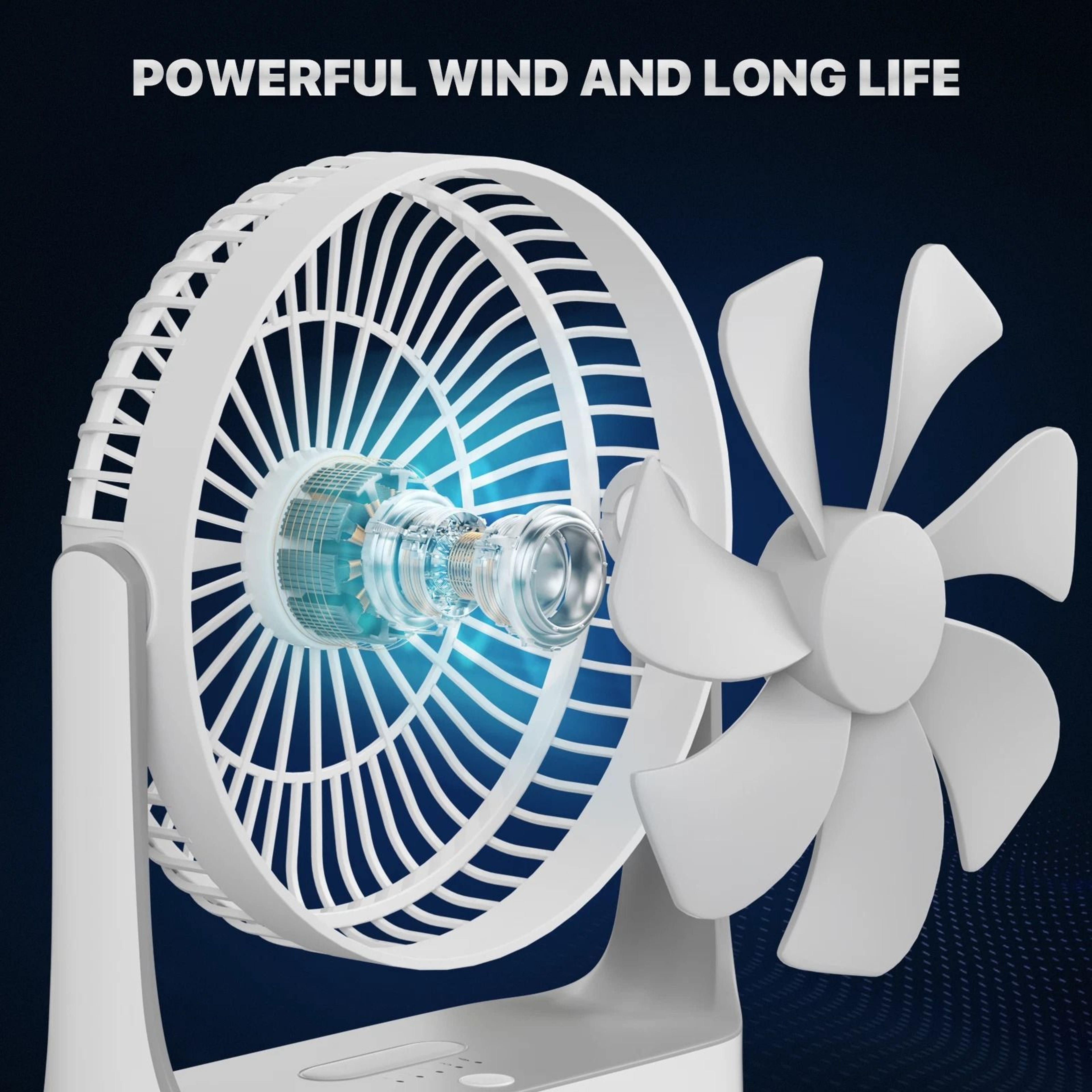 Portable Personal Desk Fan USB Rechargeable  Hanging Hook 3