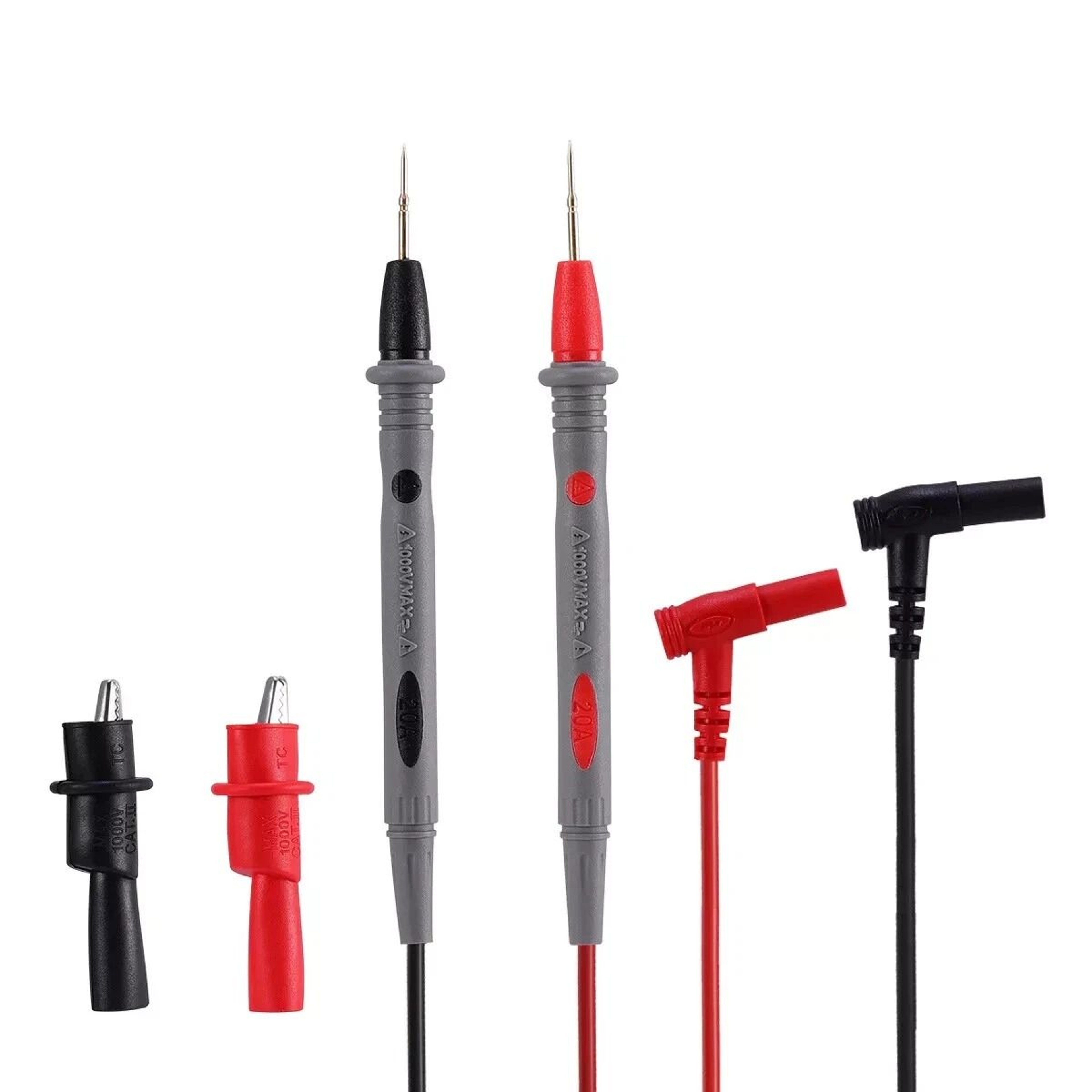Multimeter Test Leads With Alligator Clips For Fluke Meter  Premium Electrical Probes 4