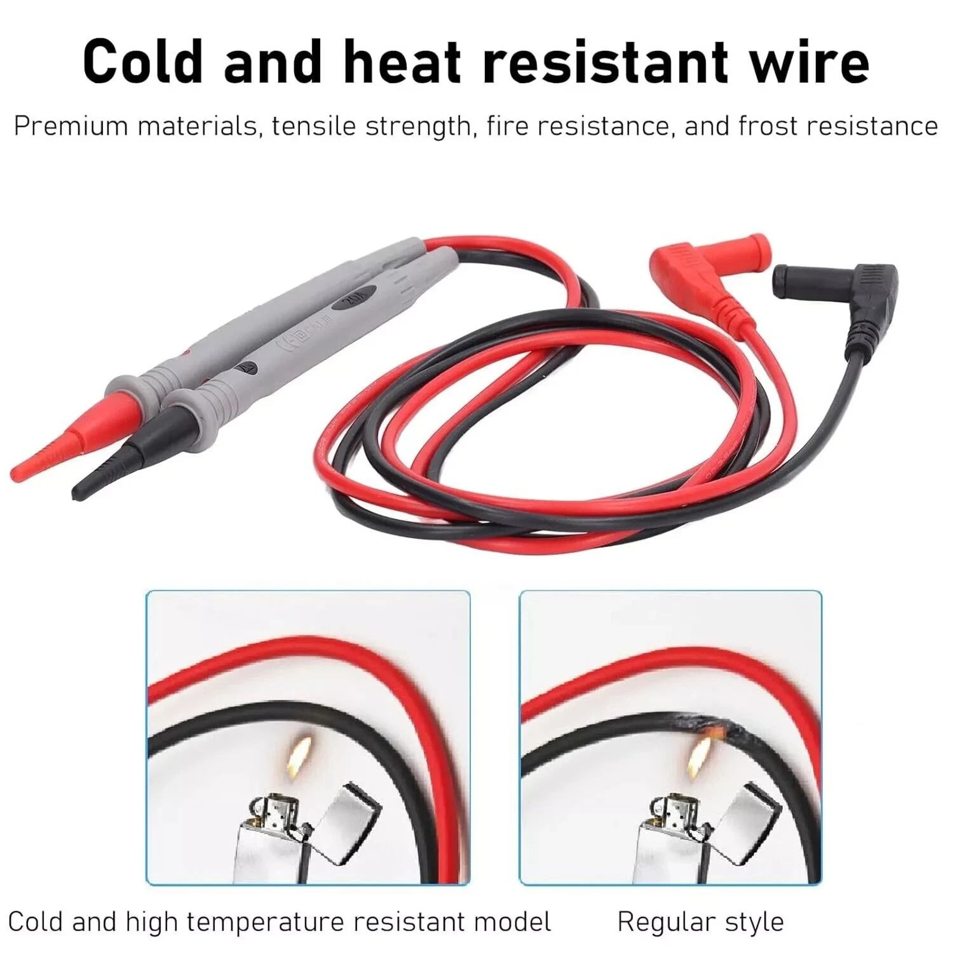 Multimeter Test Leads With Alligator Clips For Fluke Meter  Premium Electrical Probes 5