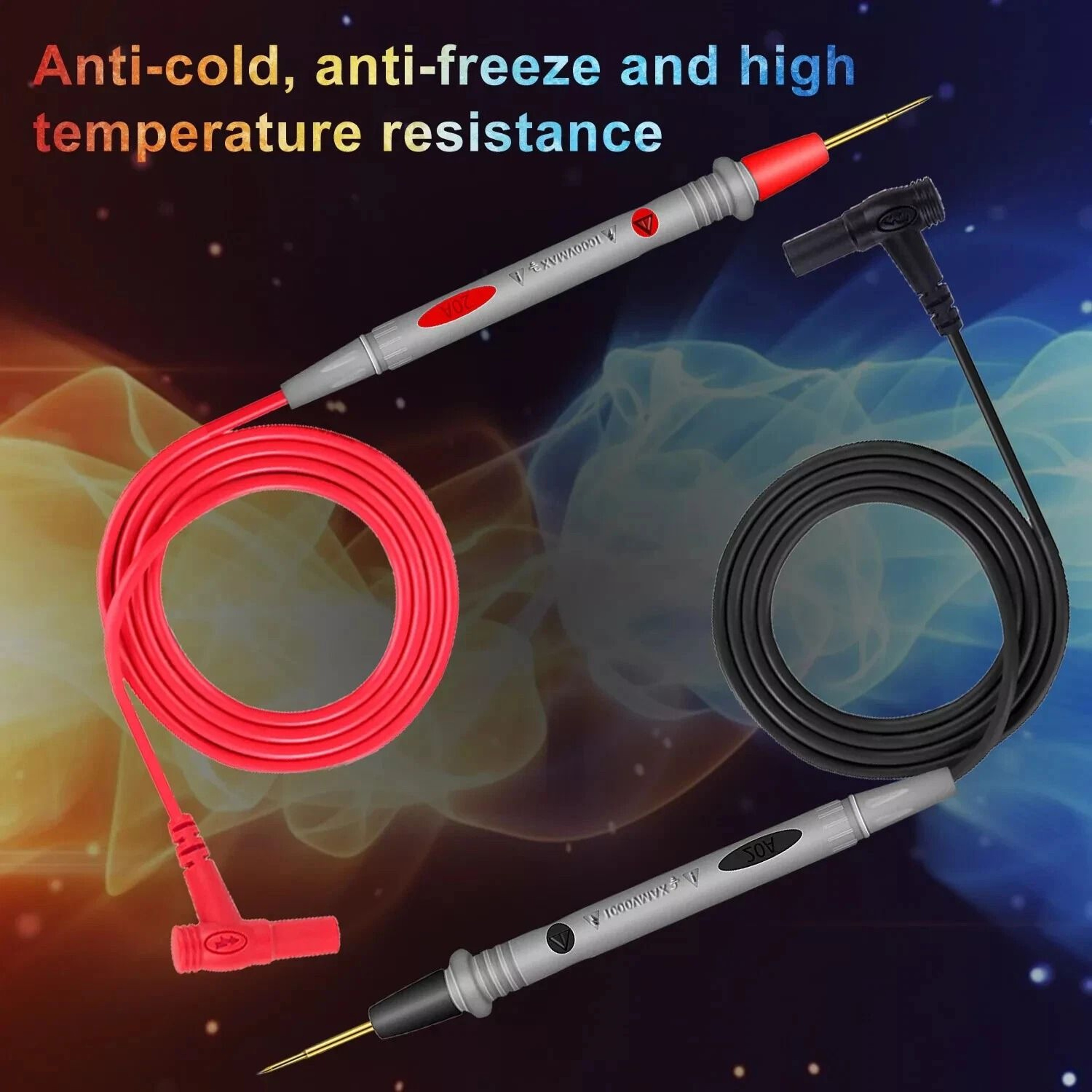 Multimeter Test Leads With Alligator Clips For Fluke Meter  Premium Electrical Probes 10