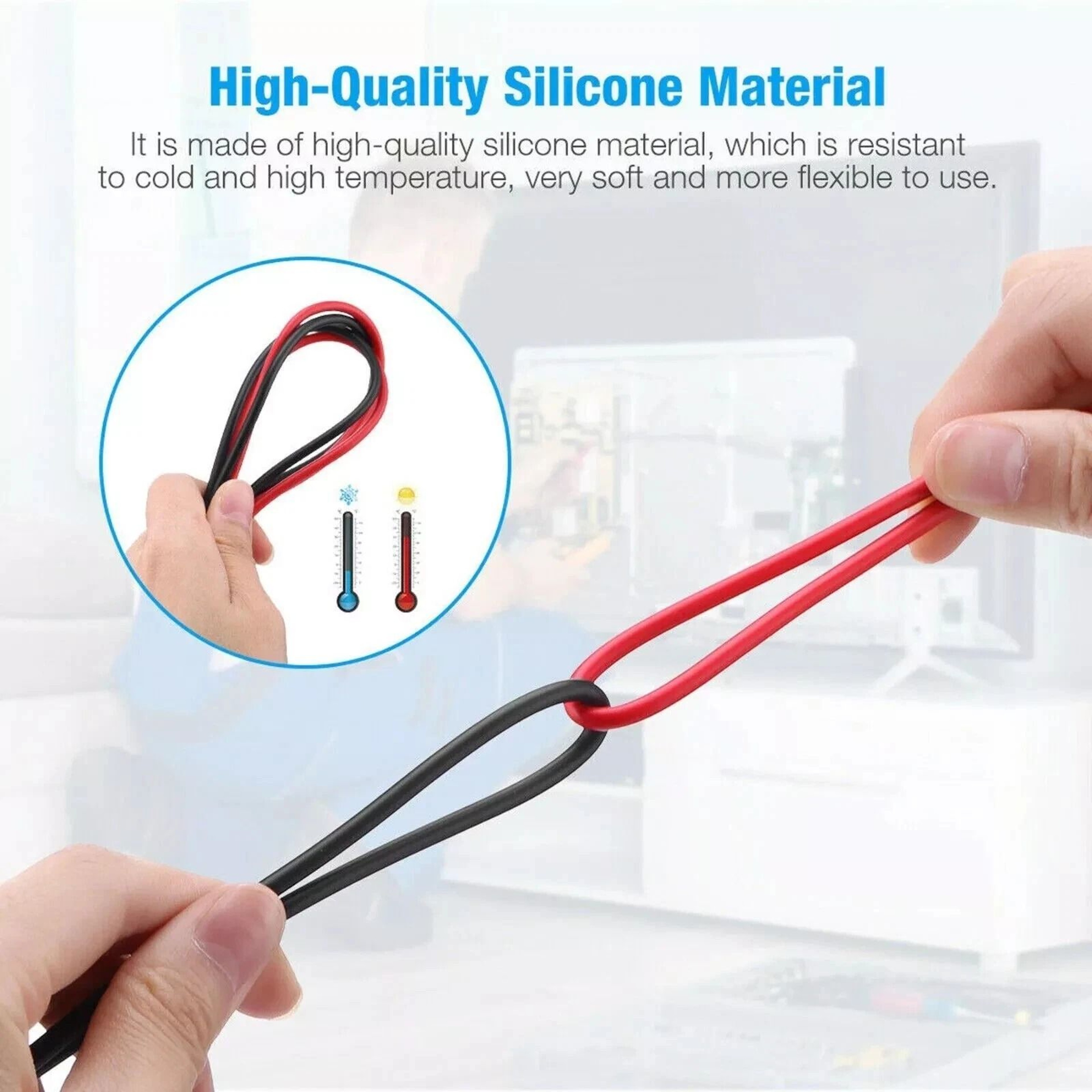 Multimeter Test Leads With Alligator Clips For Fluke Meter  Premium Electrical Probes 14
