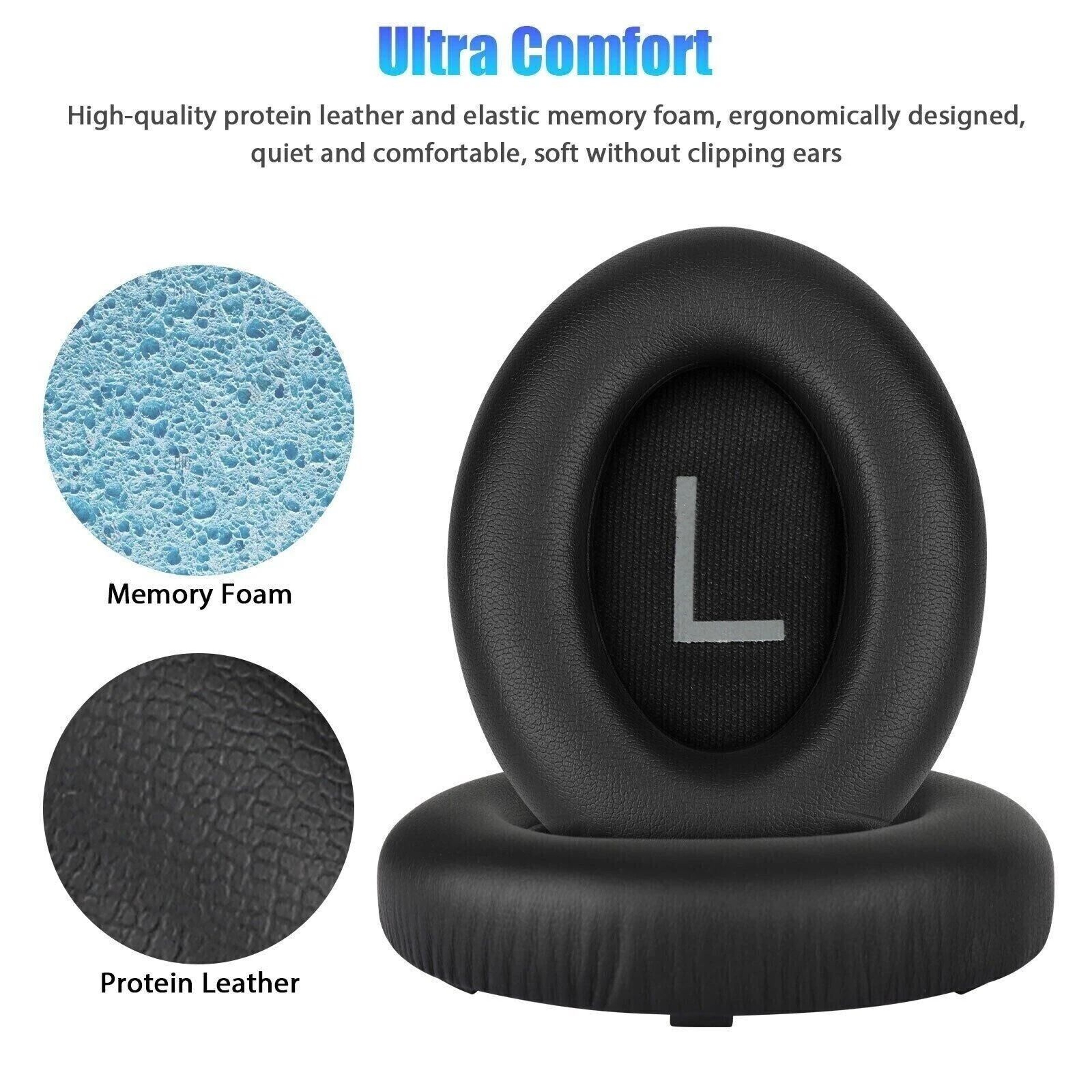 Premium Replacement Ear Pad Cushions  Comfortable Memory Foam With Noise Blocking 5