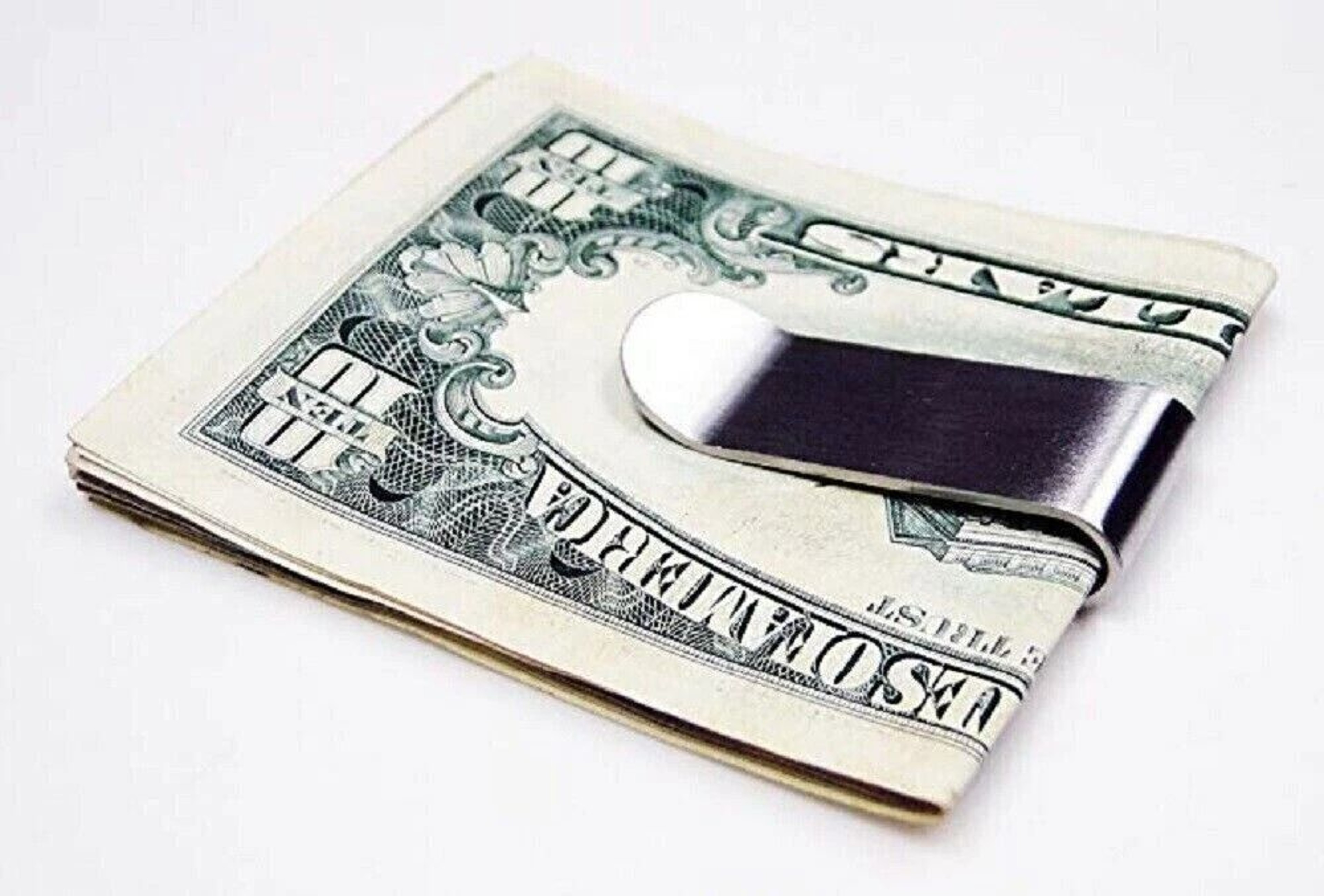 Stainless Steel Money Clip Wallet  Slim  Stylish Metal Pocket Holder For Cash And Credit Cards 2