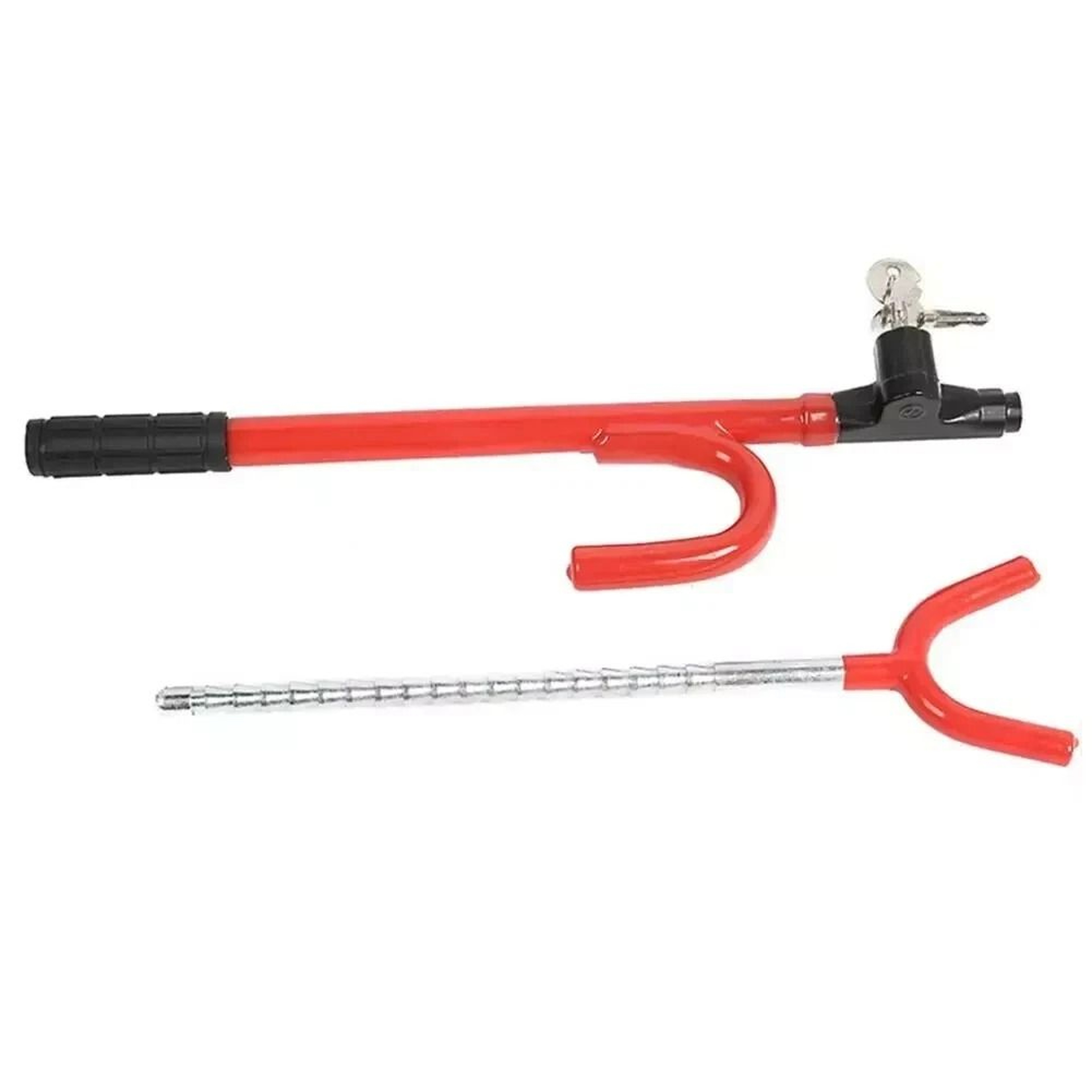 The Club Twin Hooks AntiTheft Steering Wheel Lock For Car Van Truck SUV  Universal Fit 0