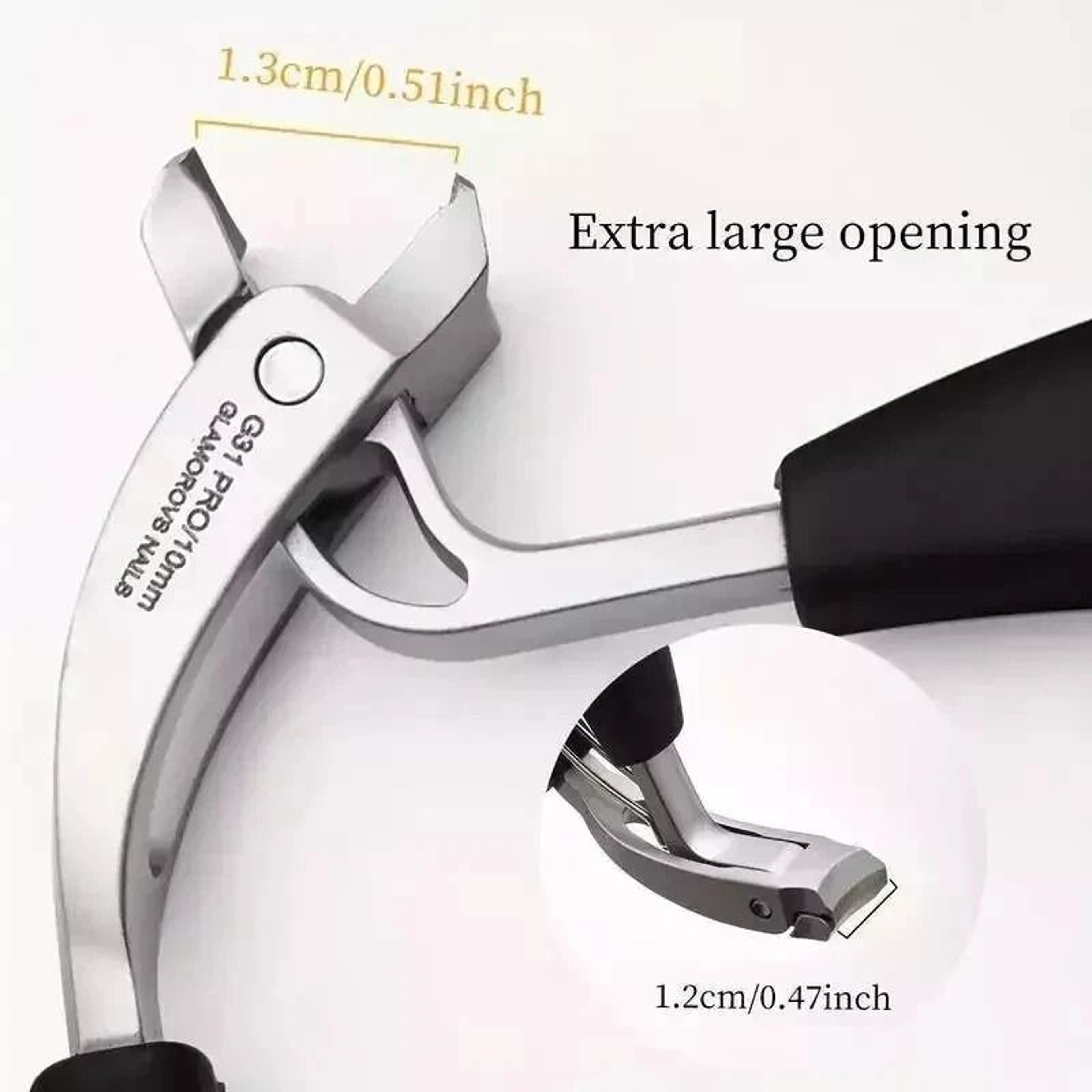 Extra Large Stainless Steel Toe Nail Clippers For Thick Nails  Heavy Duty Professional Pedicure Too 2