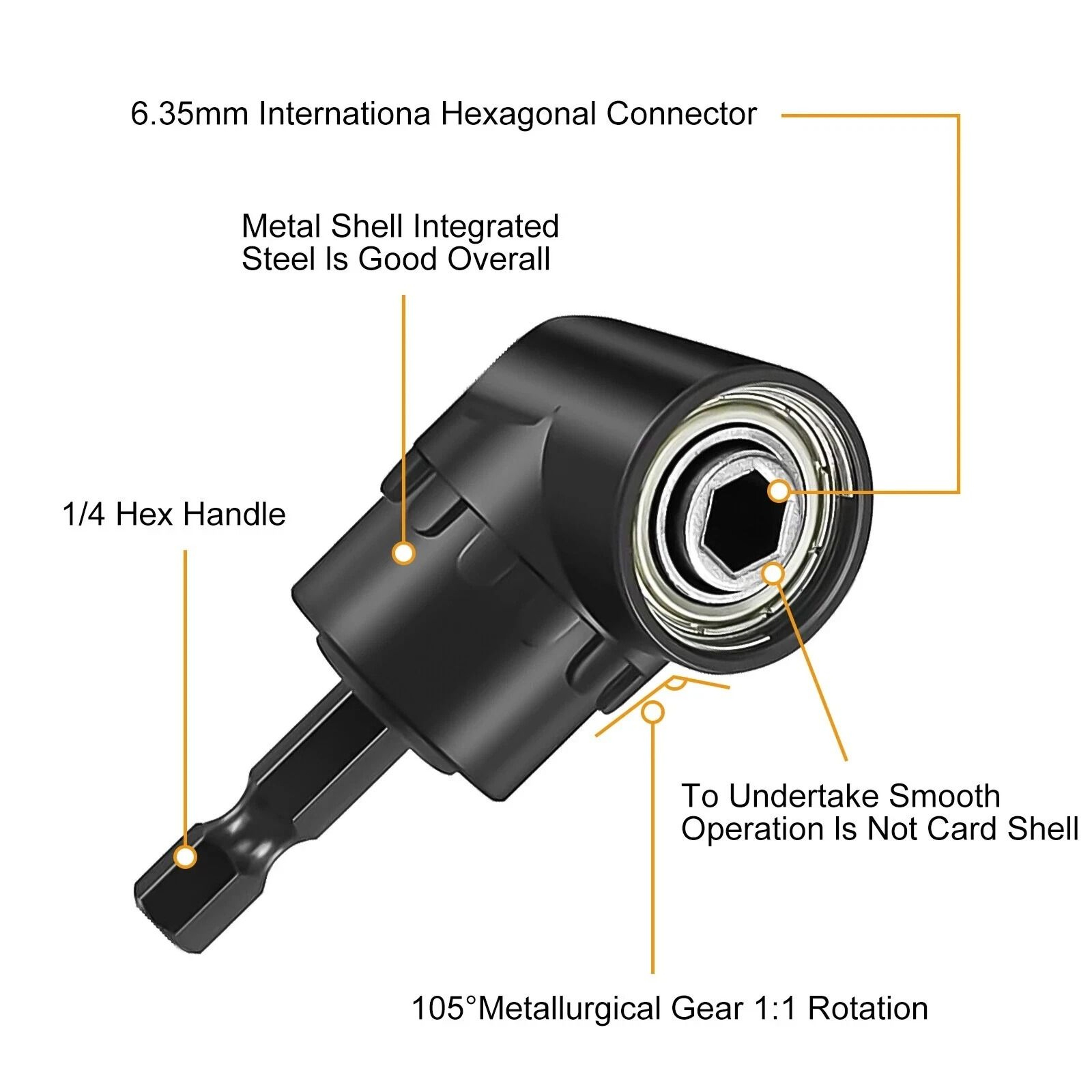 Socket Adapter Impact Hex Shank Drill Bits Set With Right Angle Extension 3
