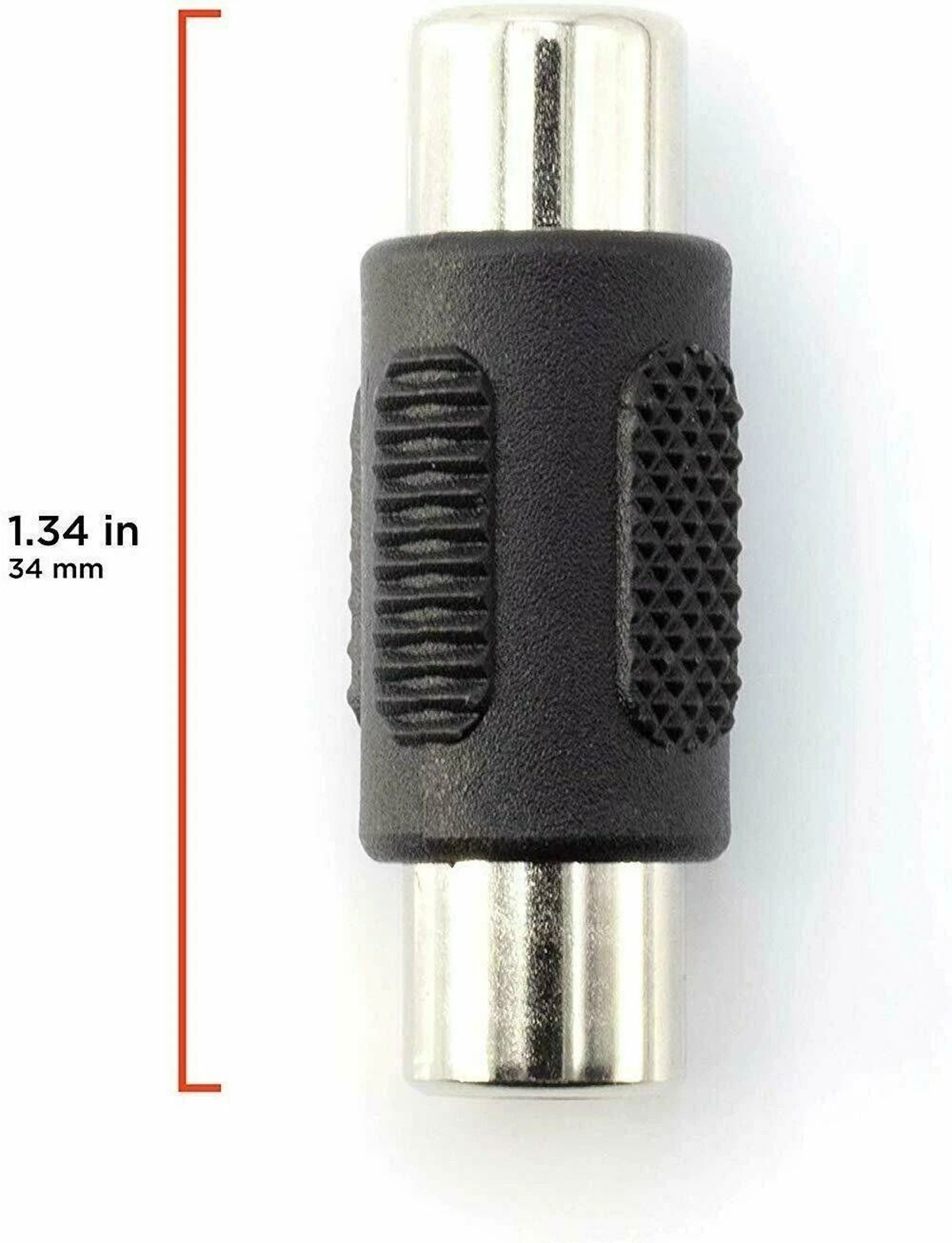 AV RCA Female To Female Jack Coupler Adapter Connector 3