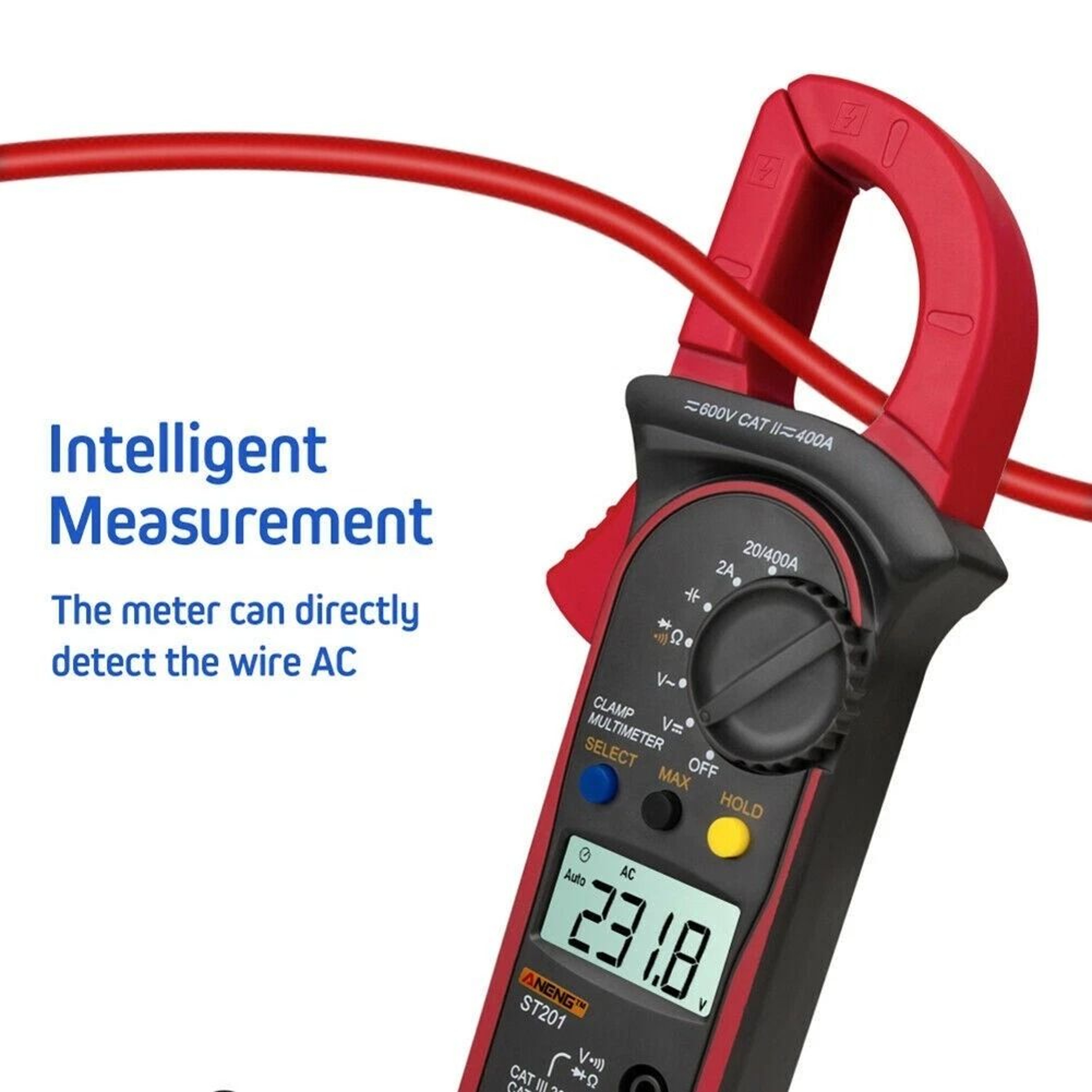 Digital Multimeter Tester  Volt Amp Clamp Meter With Auto Range And LCD Display 3