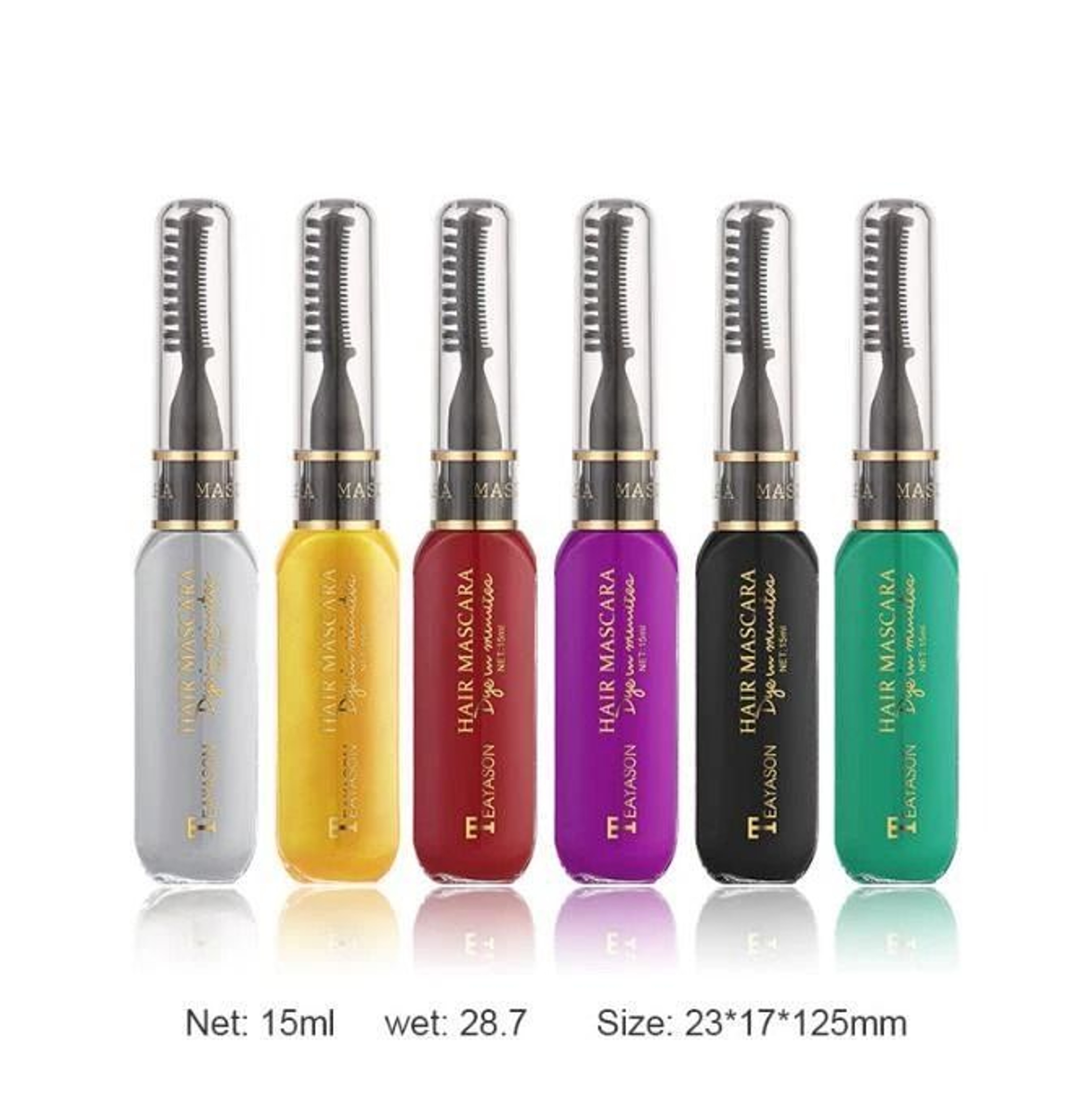 Temporary Hair Color Mascara Comb Washable Hair Dye Styling Wax 2