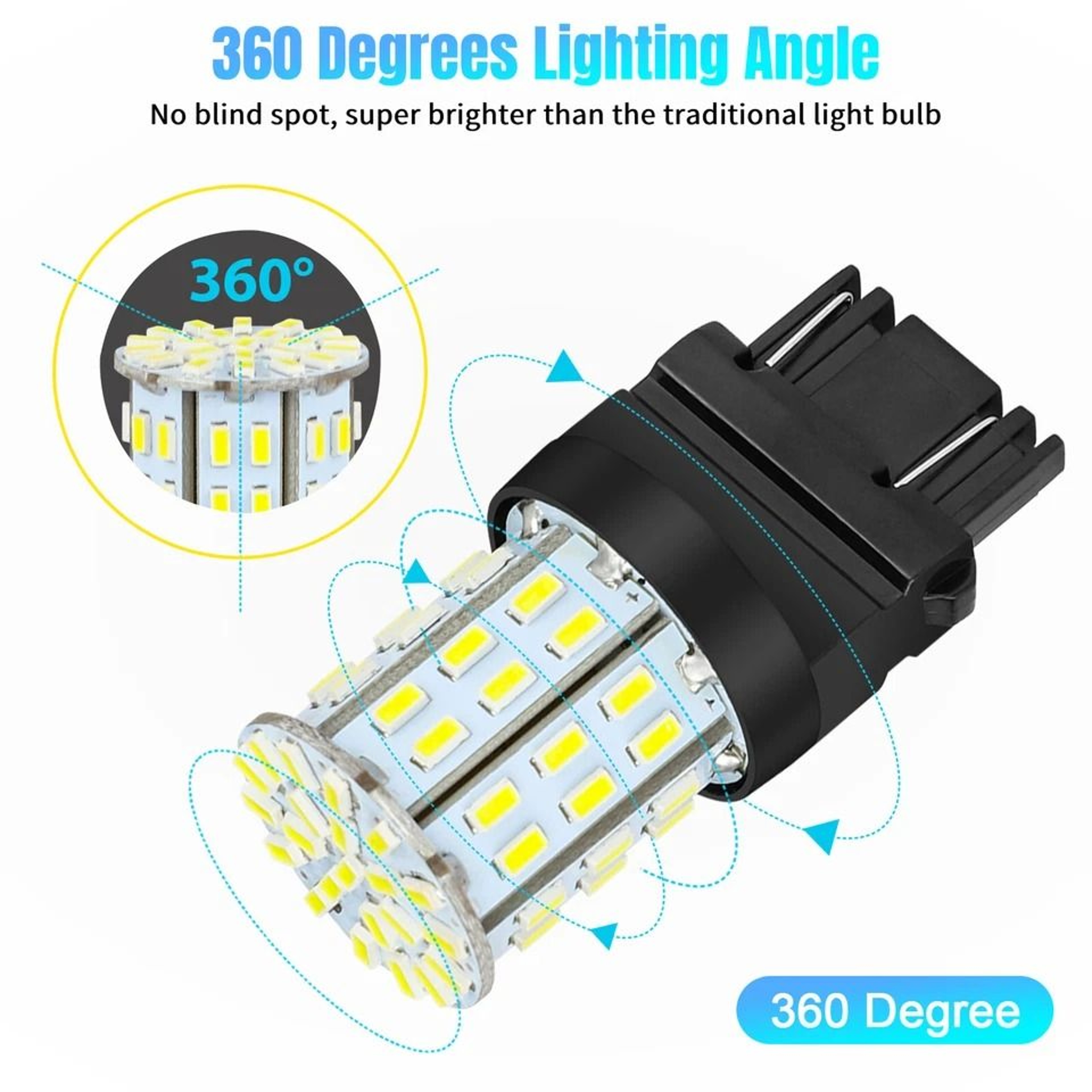 Reverse Brake Tail Light Bulbs DRL Stop Turn Signal Bulb Replacement 6