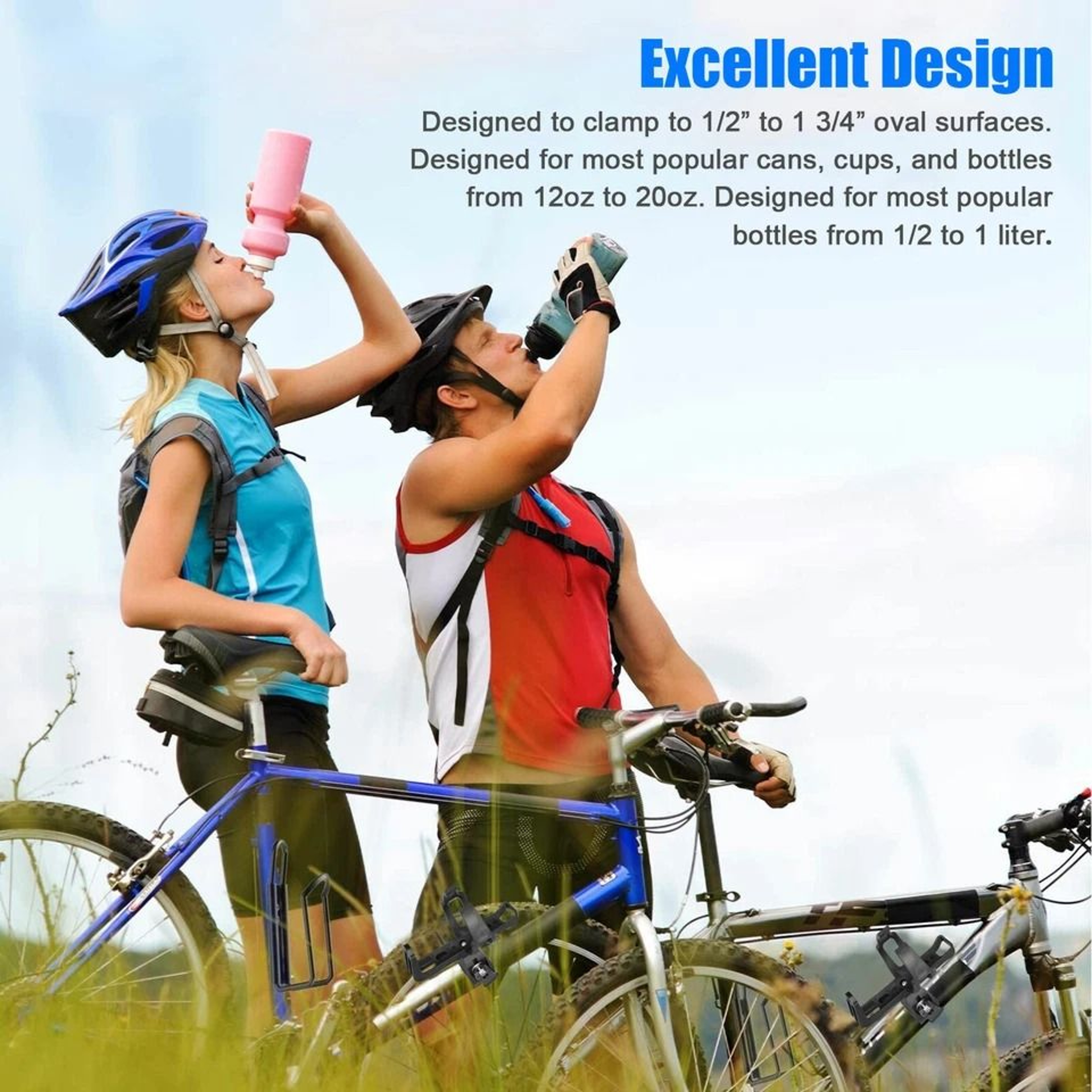 Bicycle Drink Holder For Handlebar Mountable Beverage Bottle Cage 1