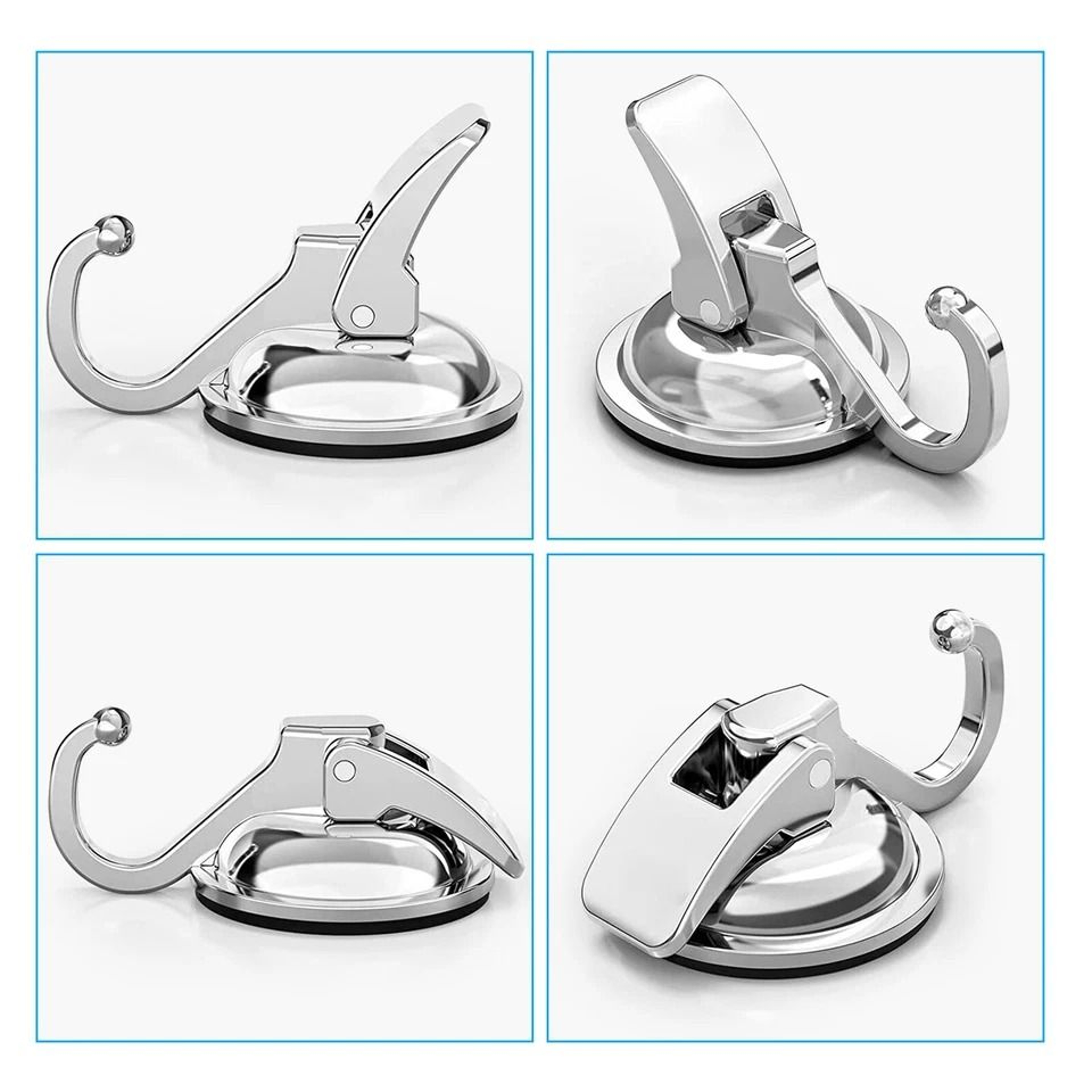 Heavy Duty Suction Cup Hooks Waterproof Wall Hanger For Kitchen  Bathroom 6