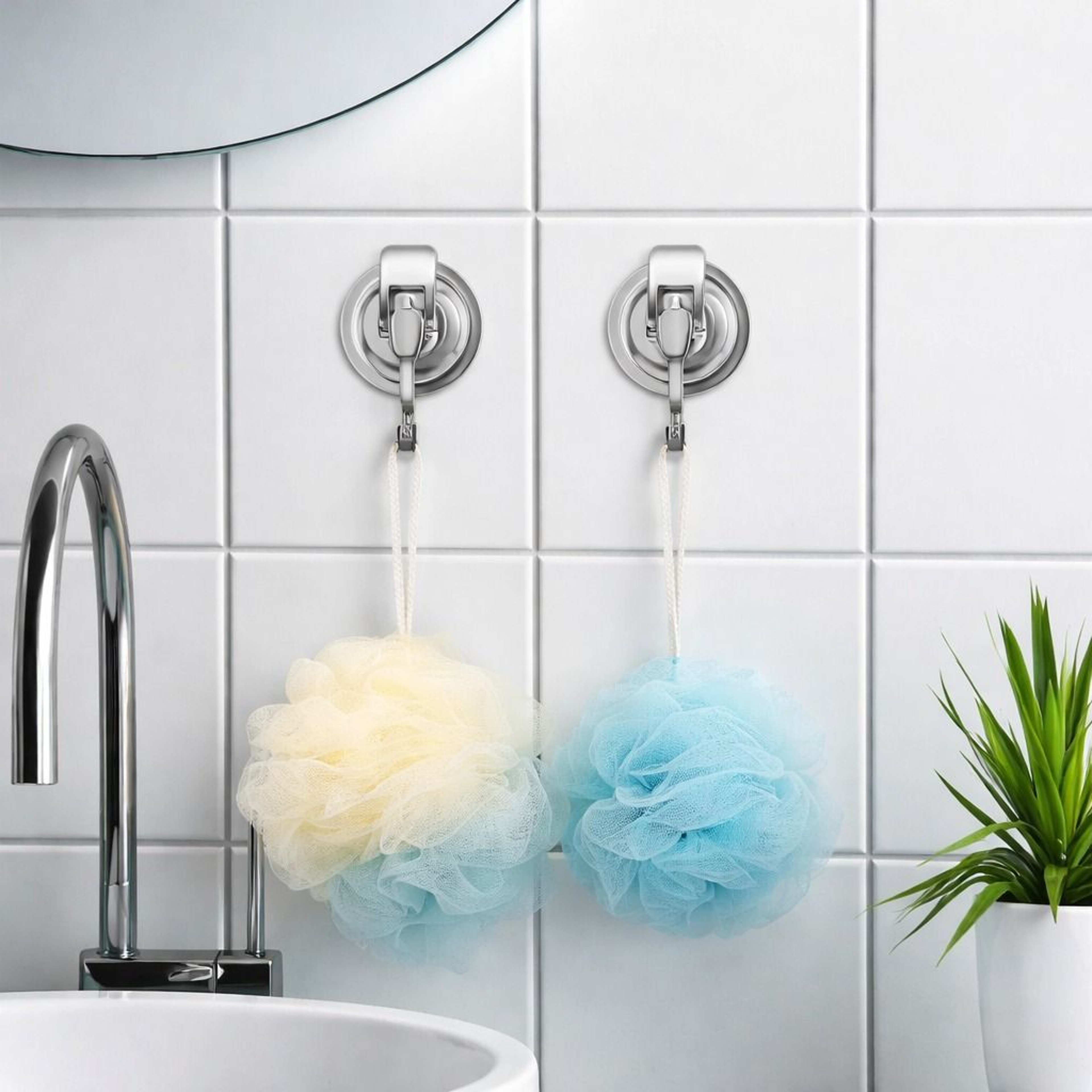Heavy Duty Suction Cup Hooks Waterproof Wall Hanger For Kitchen  Bathroom 0
