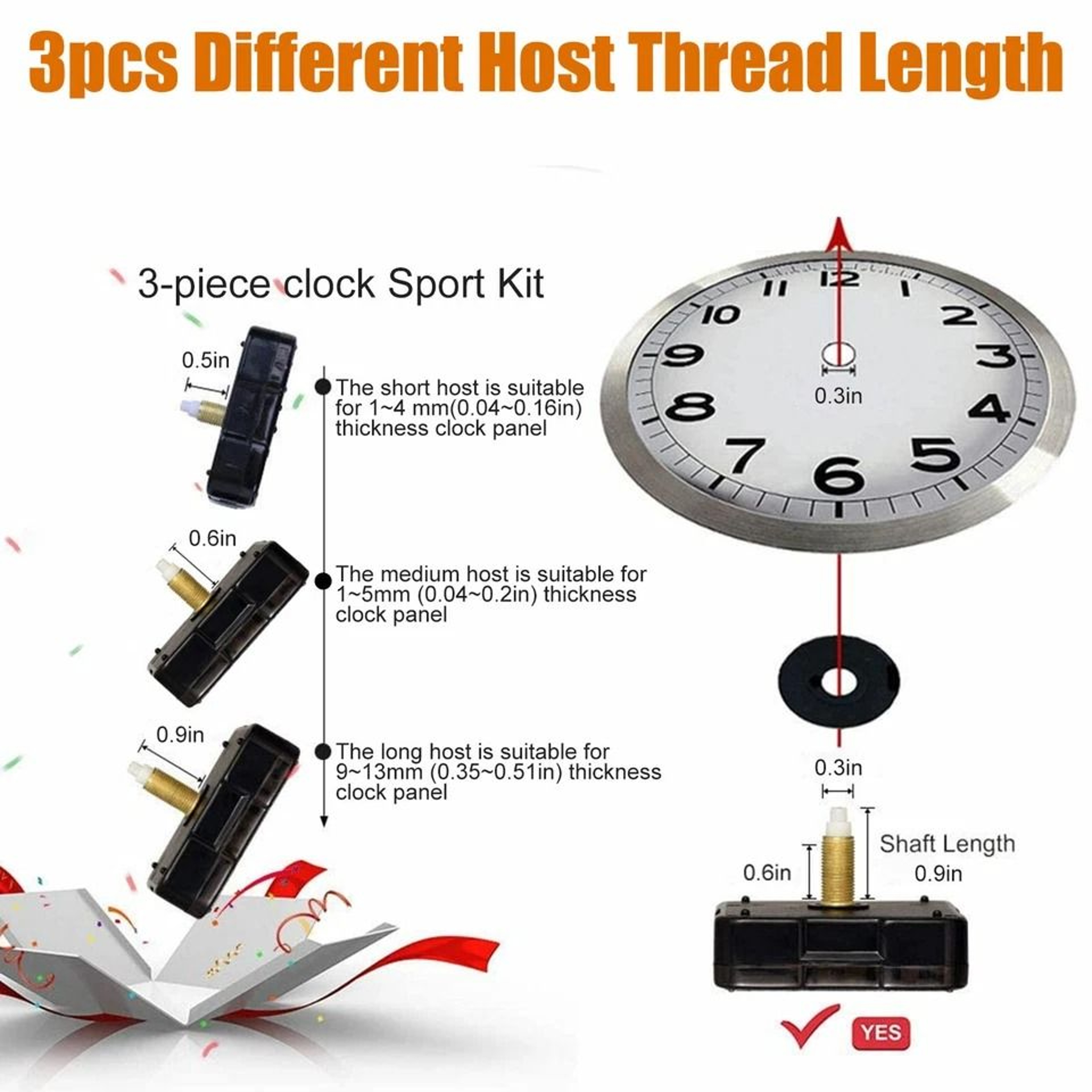 DIY Clock Movement Mechanism Kit Repair Hands  Parts For Clock Repairs And Creations 1