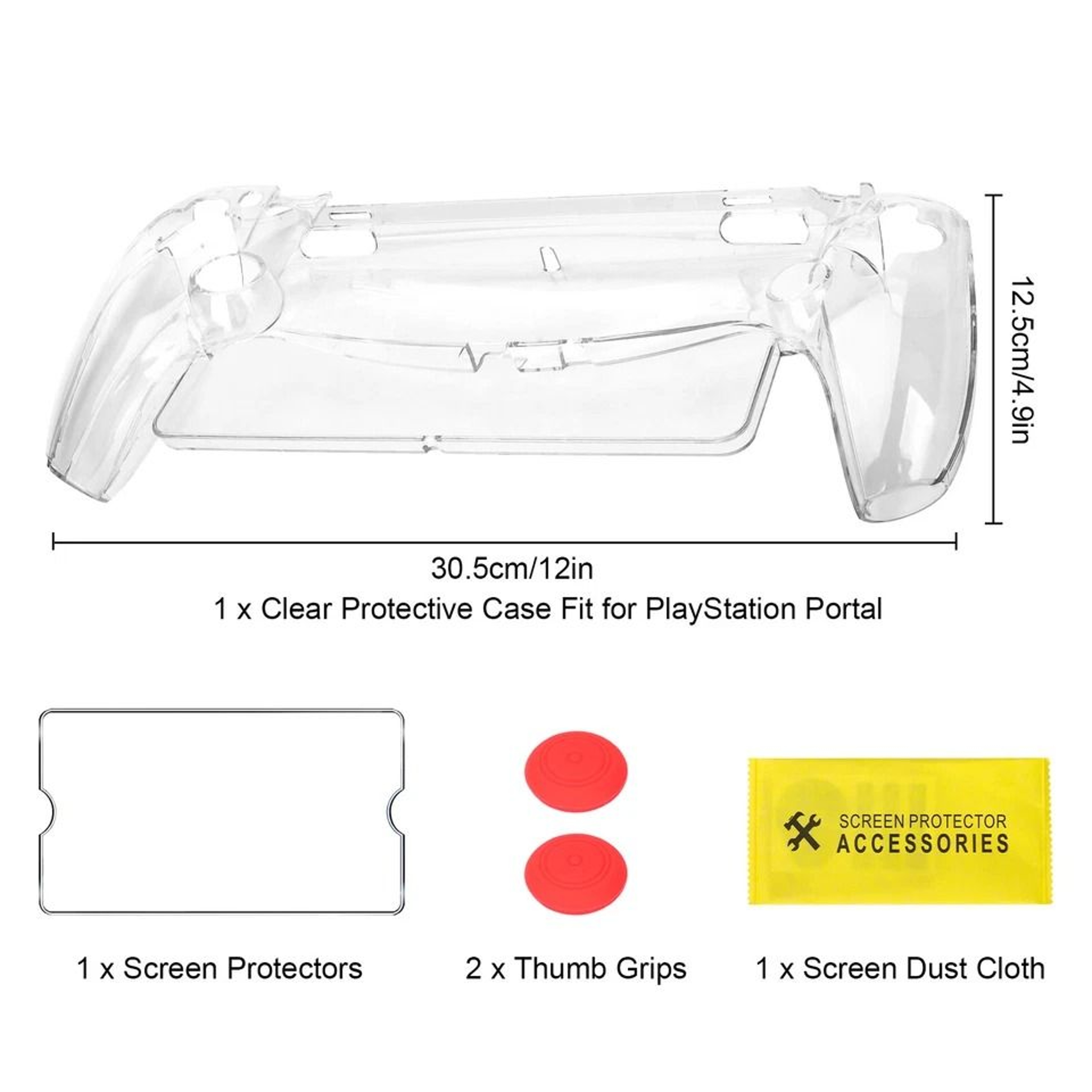 Clear Protective Case For Portal Remote Player Shockproof  Anti Scratch PC Cover 0