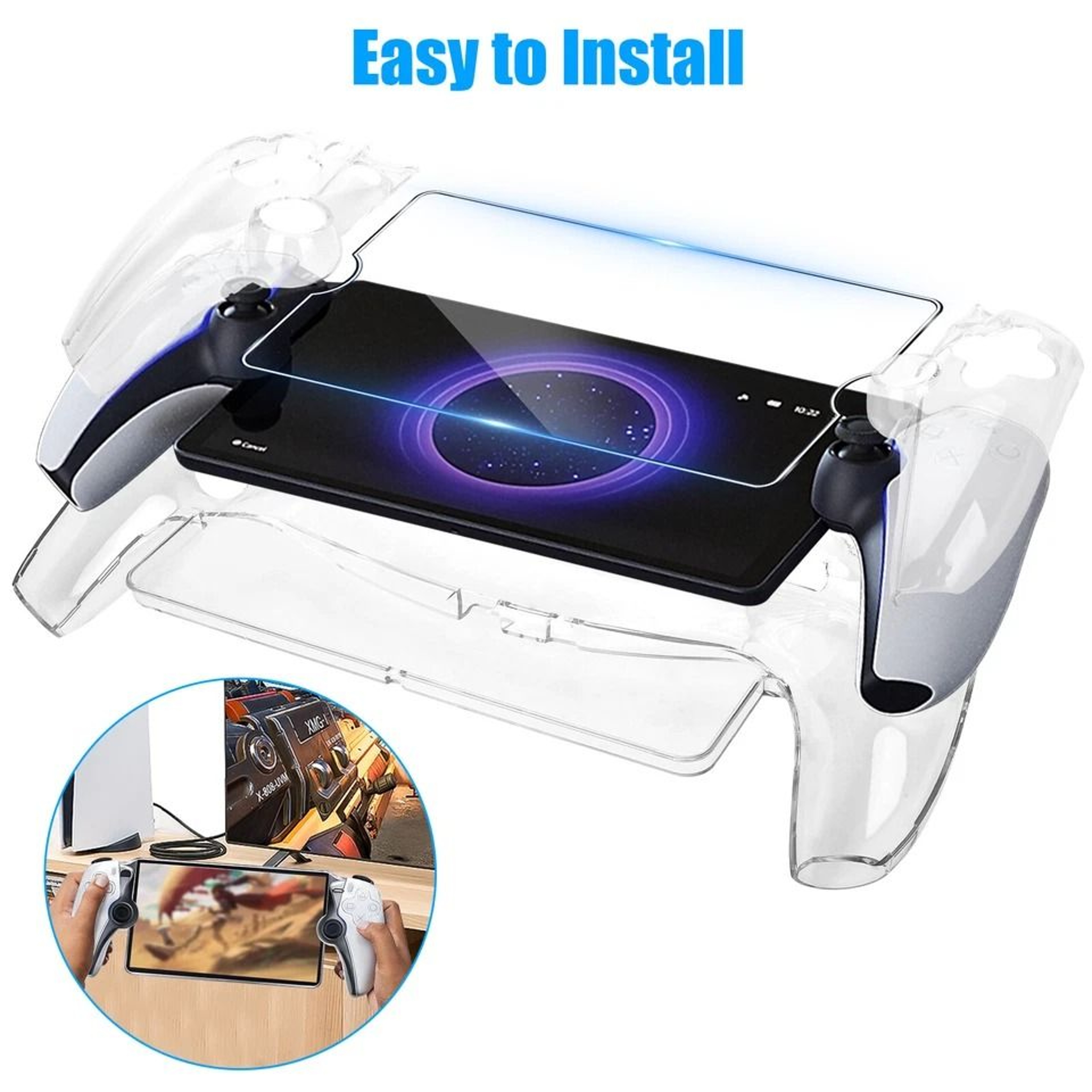 Clear Protective Case For Portal Remote Player Shockproof  Anti Scratch PC Cover 2